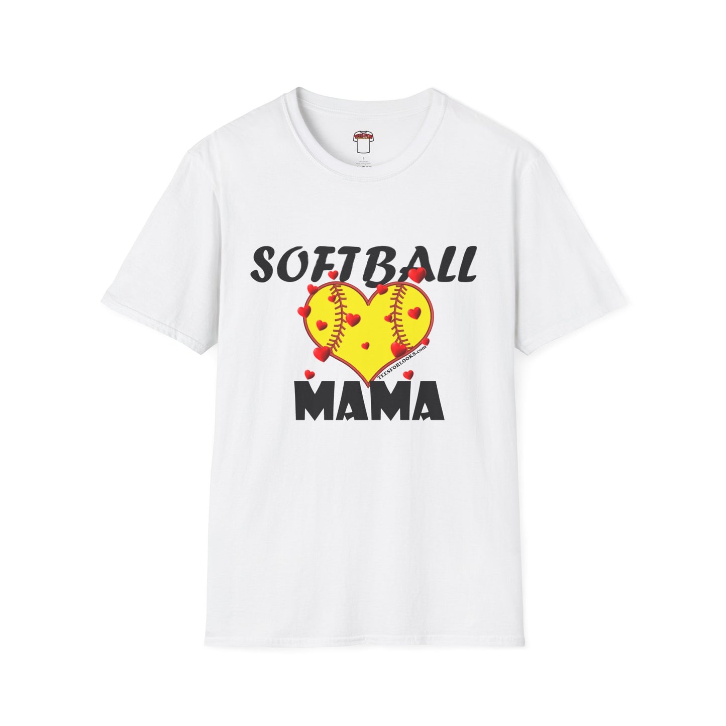 Softball Mama Love T-Shirt | Perfect Gift for Sporty Moms