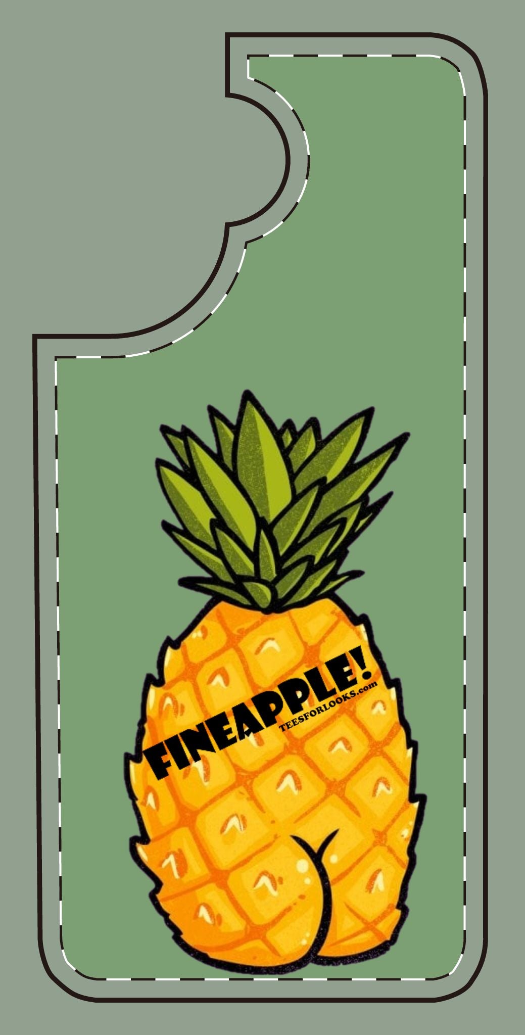 “Fineapple” Silicone Phone Case - Fun and Quirky Pineapple Design