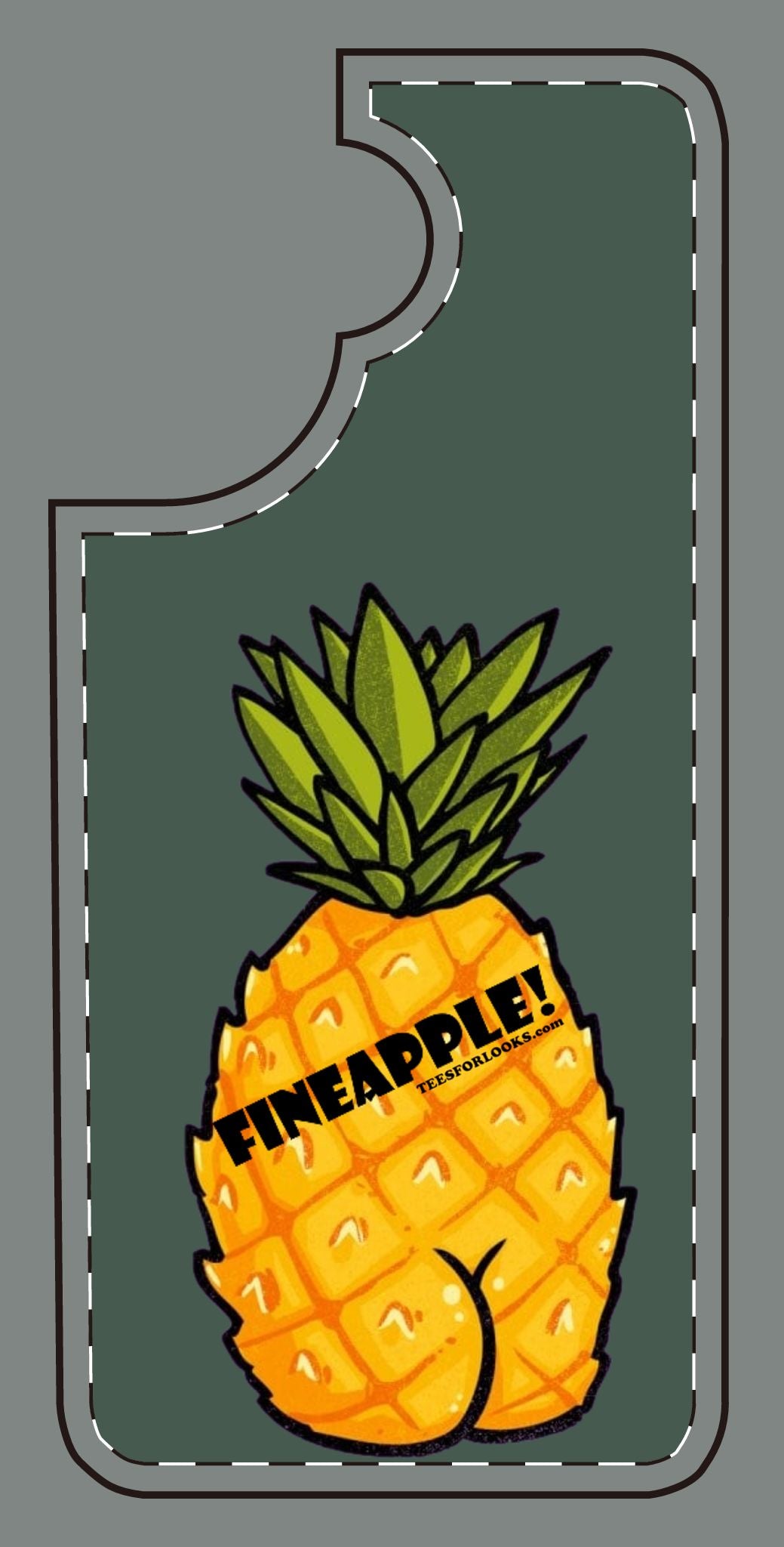 “Fineapple” Silicone Phone Case - Fun and Quirky Pineapple Design