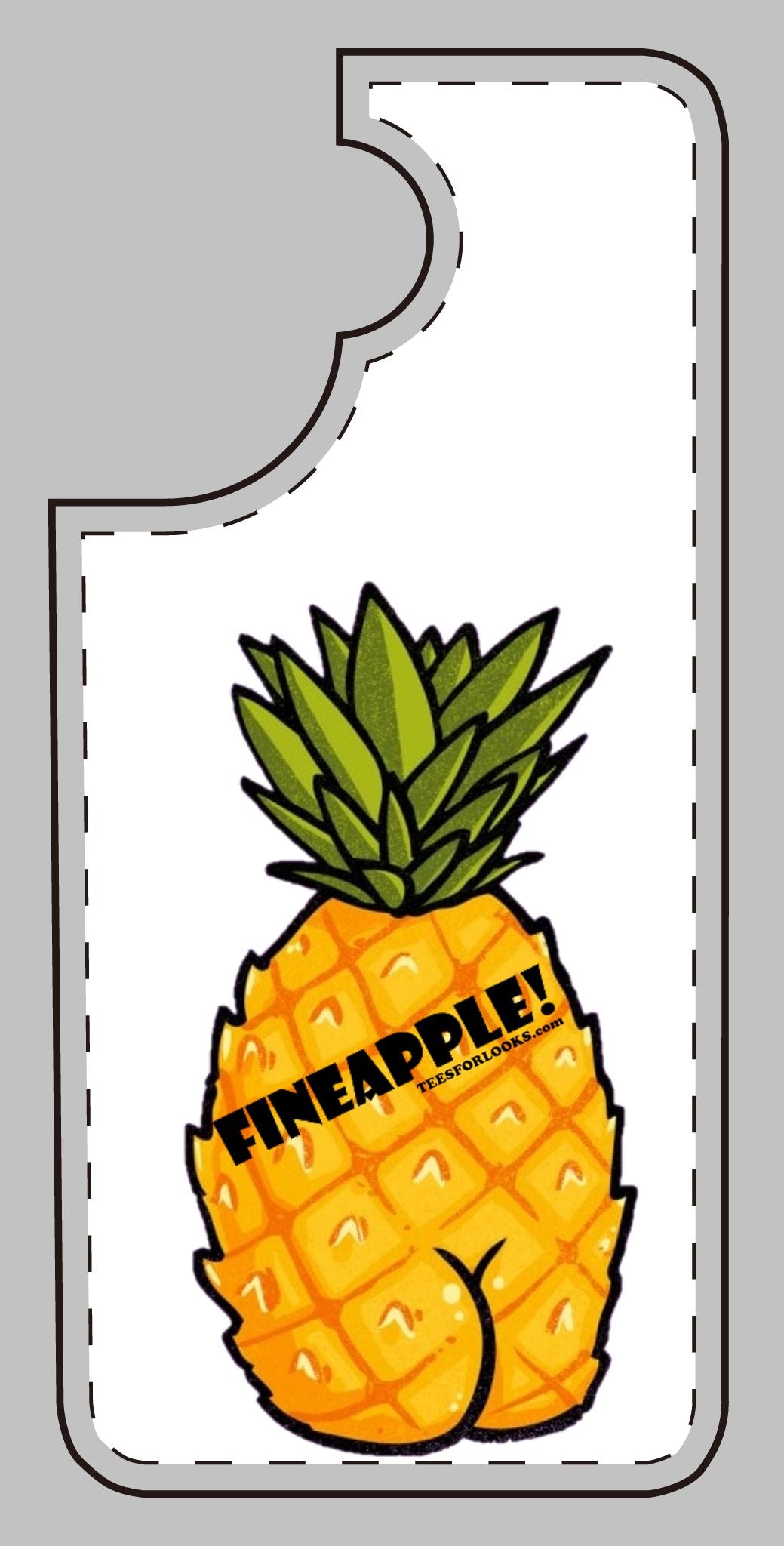 “Fineapple” Silicone Phone Case - Fun and Quirky Pineapple Design