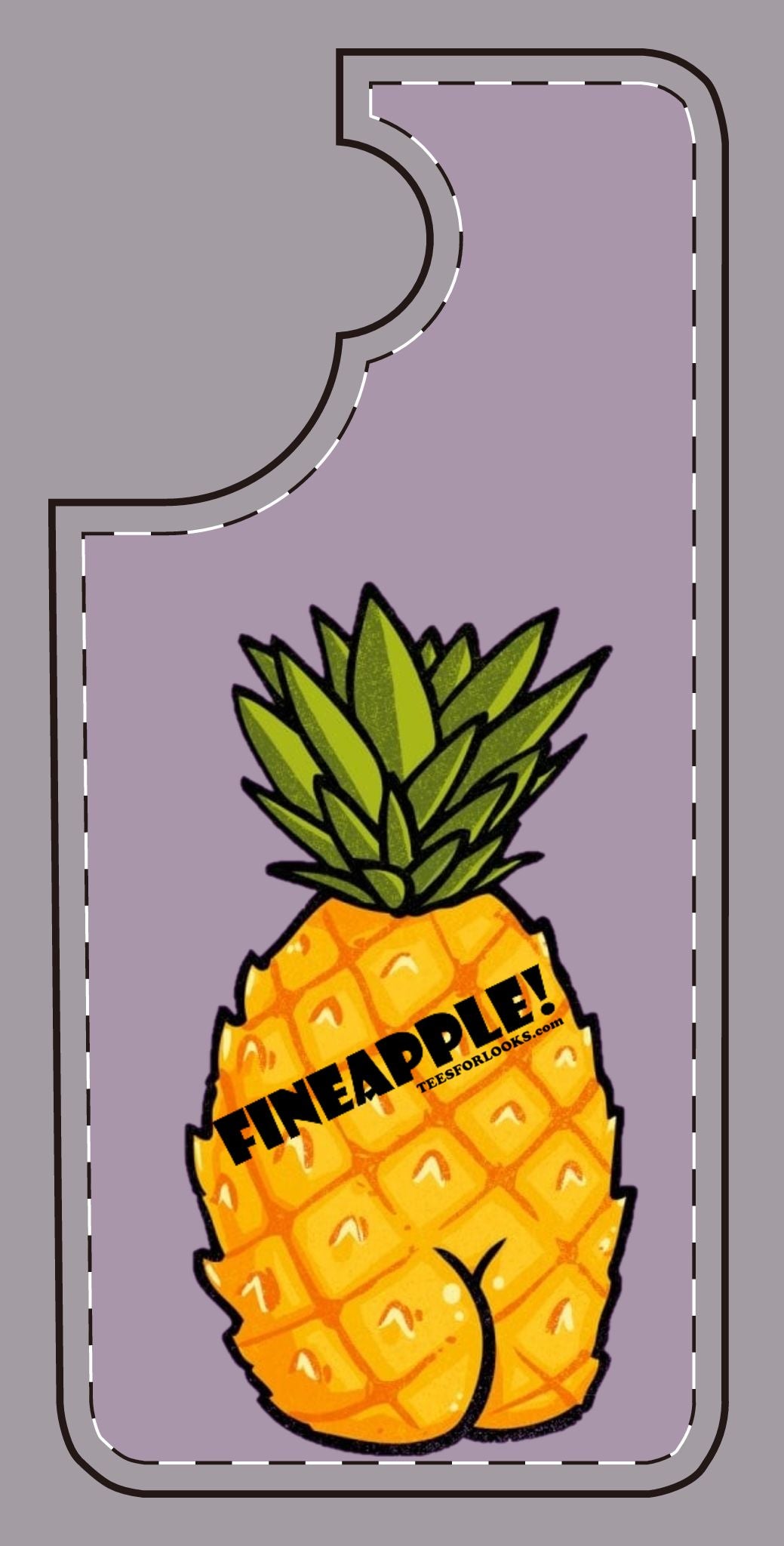 “Fineapple” Silicone Phone Case - Fun and Quirky Pineapple Design