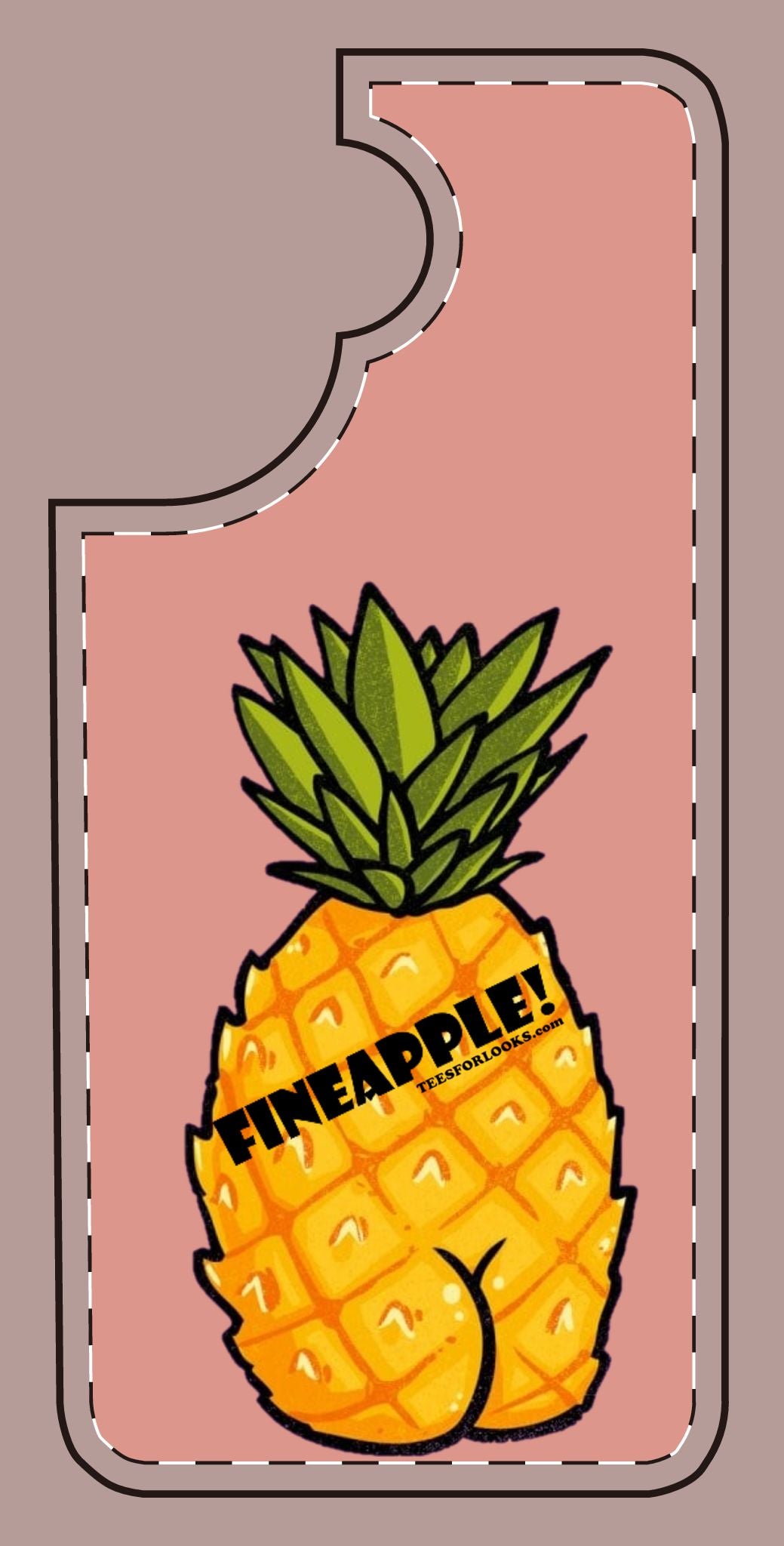 “Fineapple” Silicone Phone Case - Fun and Quirky Pineapple Design