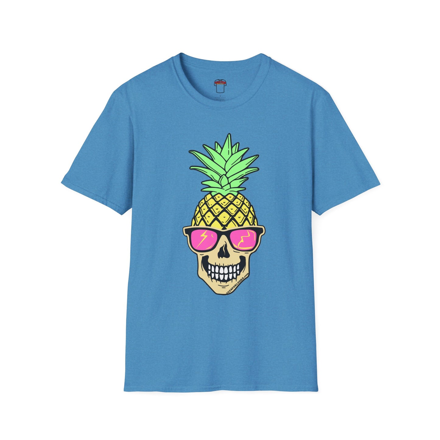 Pineapple Skull Graphic Tee - Unisex Softstyle T-Shirt