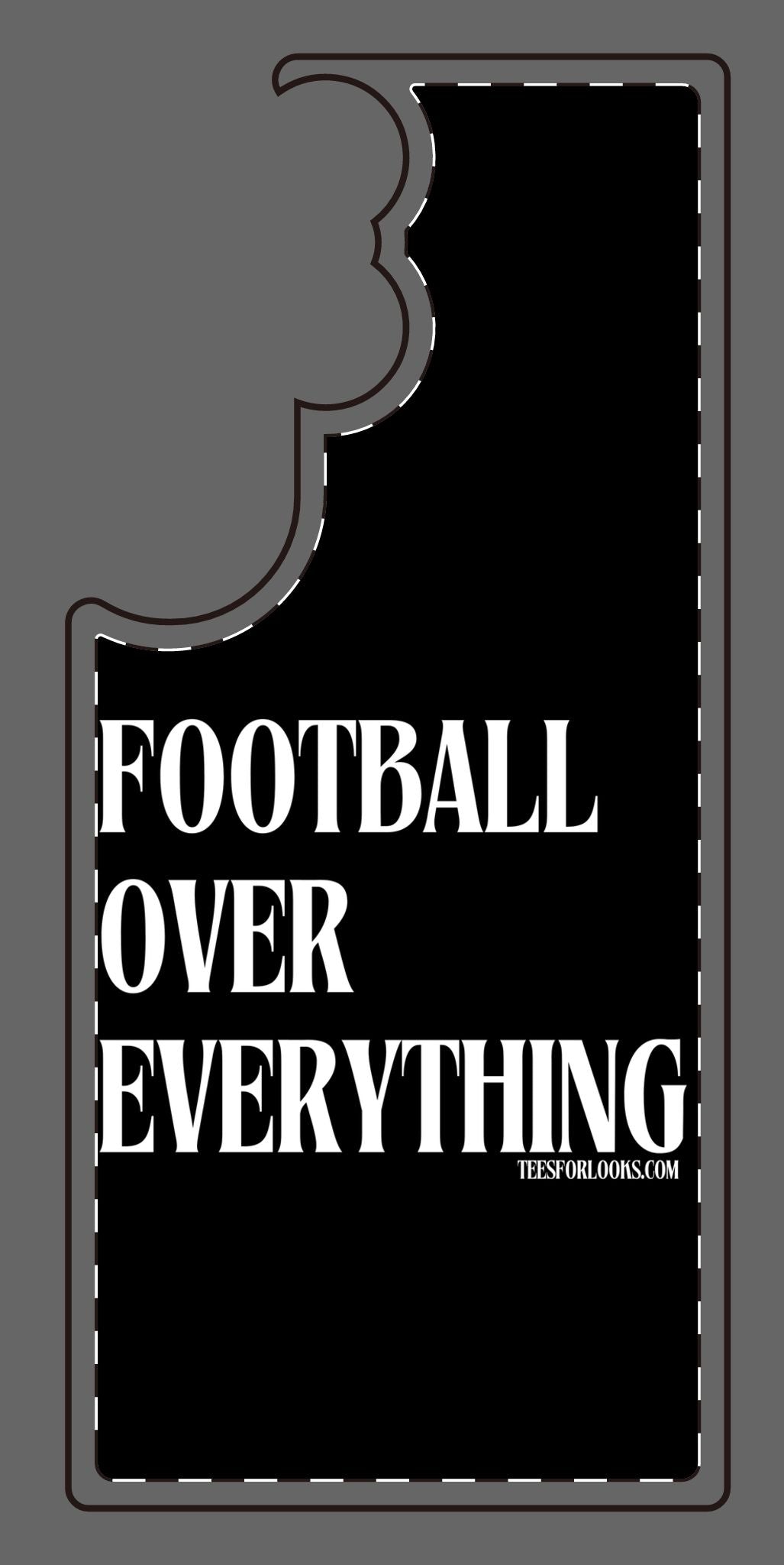 Football Over Everything Silicone Phone Case - Perfect for Sports Fans