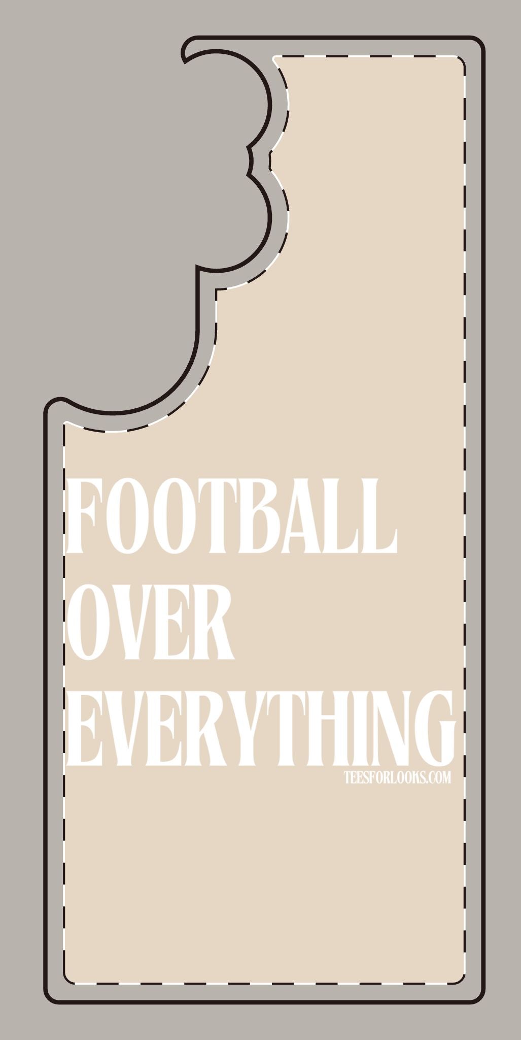 Football Over Everything Silicone Phone Case - Perfect for Sports Fans