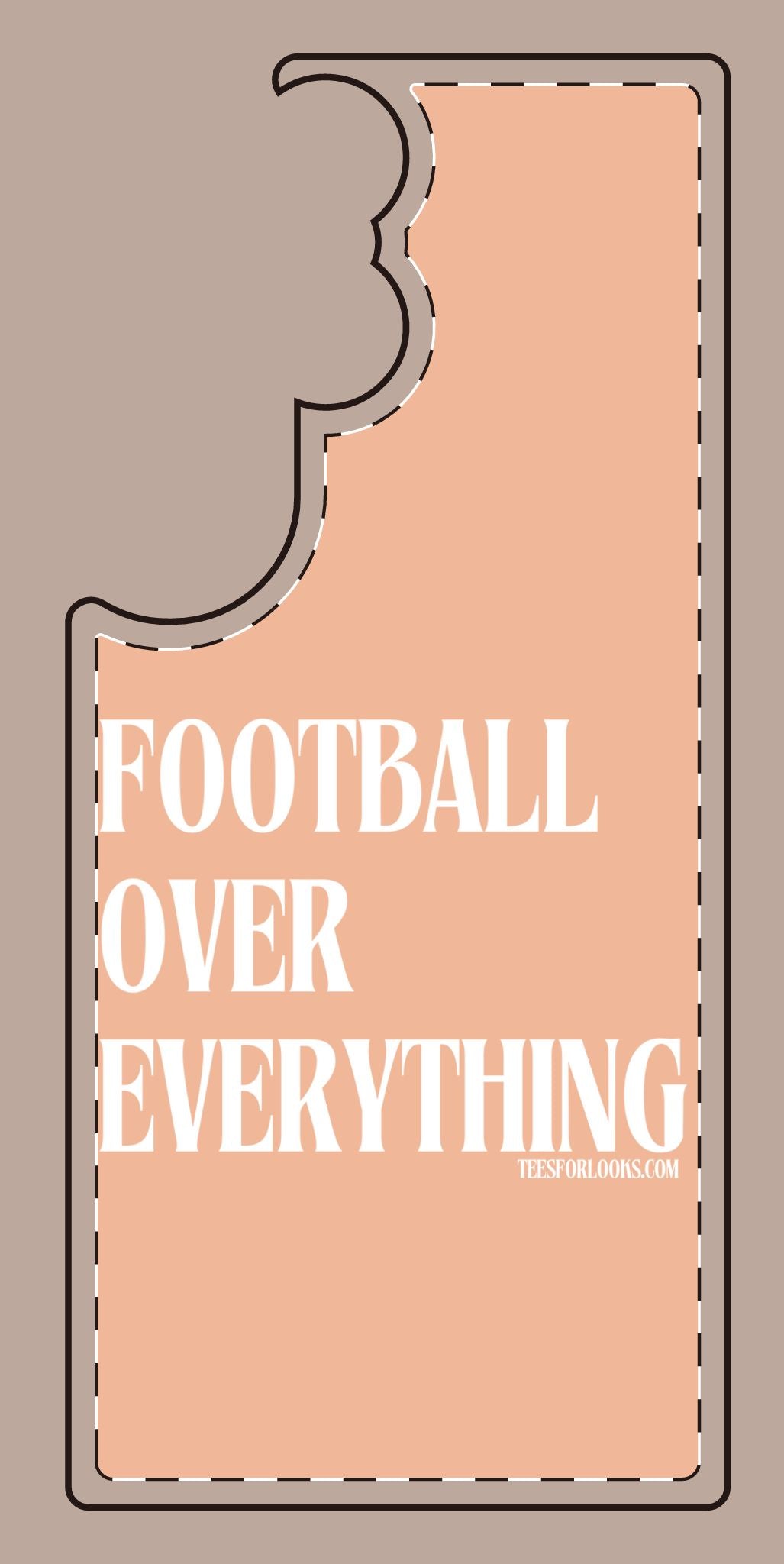 Football Over Everything Silicone Phone Case - Perfect for Sports Fans