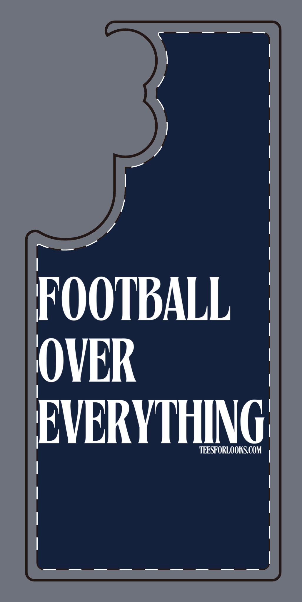 Football Over Everything Silicone Phone Case - Perfect for Sports Fans