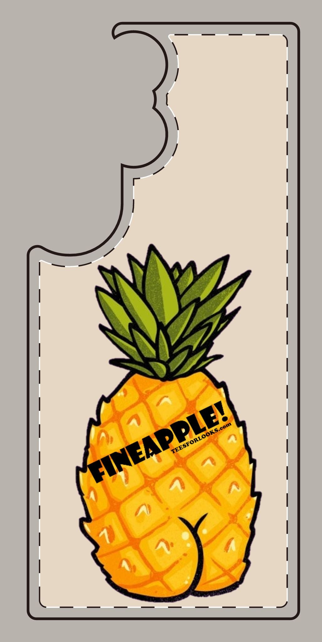 “Fineapple” Silicone Phone Case - Fun and Quirky Pineapple Design