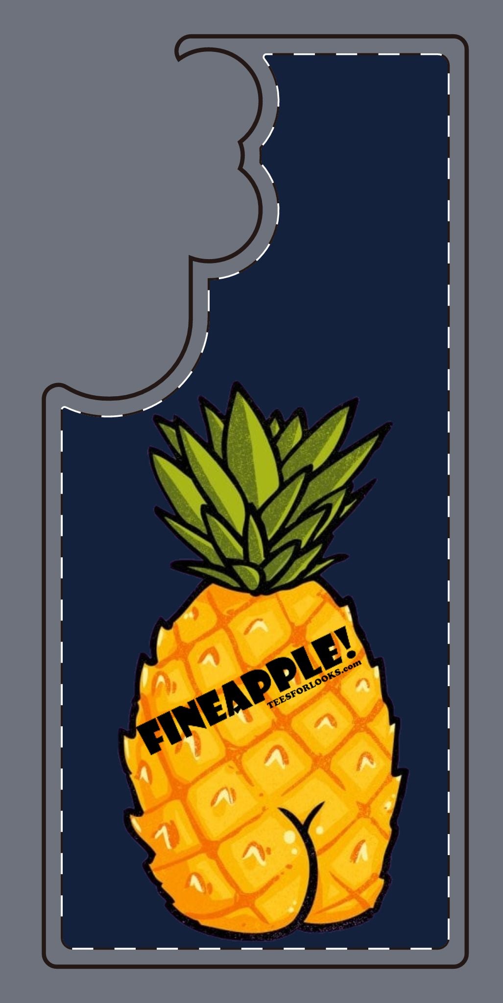 “Fineapple” Silicone Phone Case - Fun and Quirky Pineapple Design