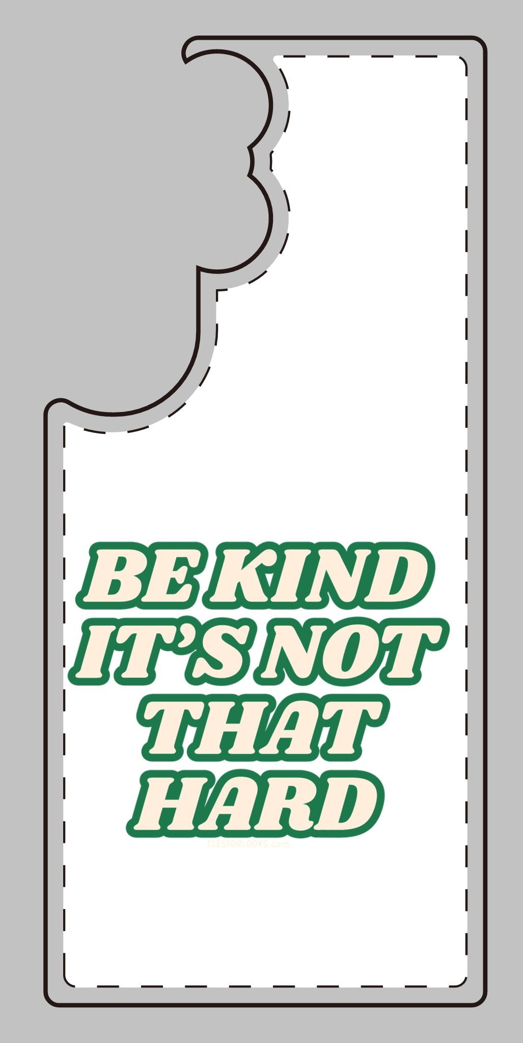 Inspirational Silicone Phone Case - "Be Kind It's Not That Hard"