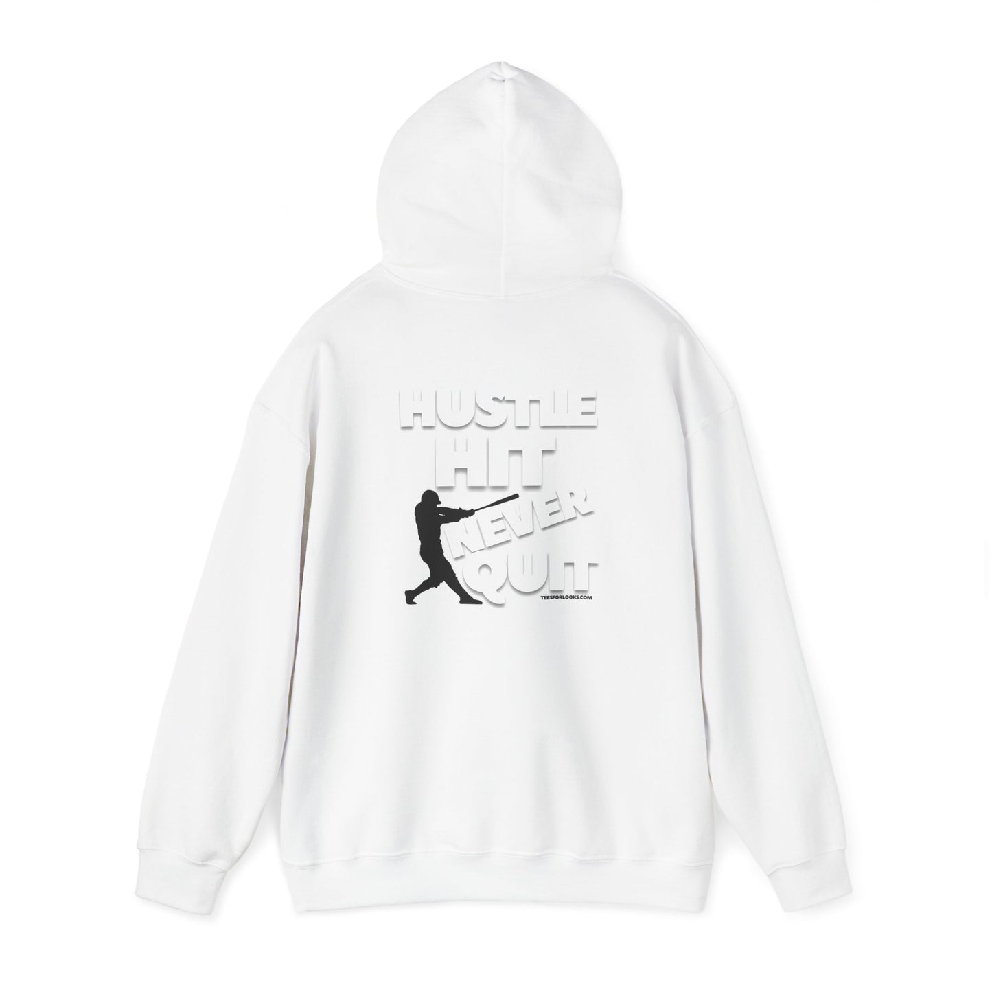 Hustle Hit Never Quit Unisex Hoodie - Motivational Sweatshirt for Athletes