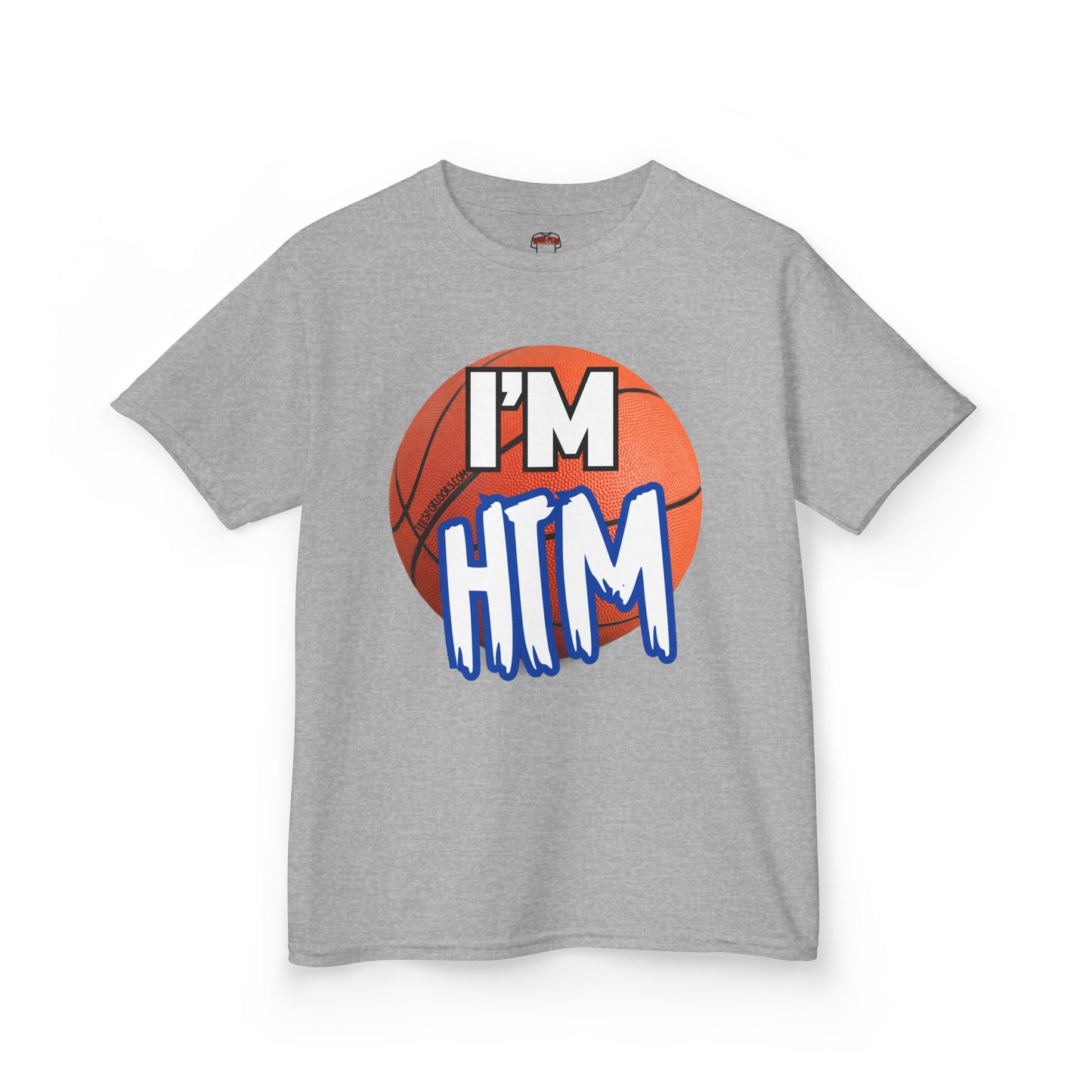 I'm HTM Kids Basketball Tee - Heavy Cotton T-Shirt for Young Athletes