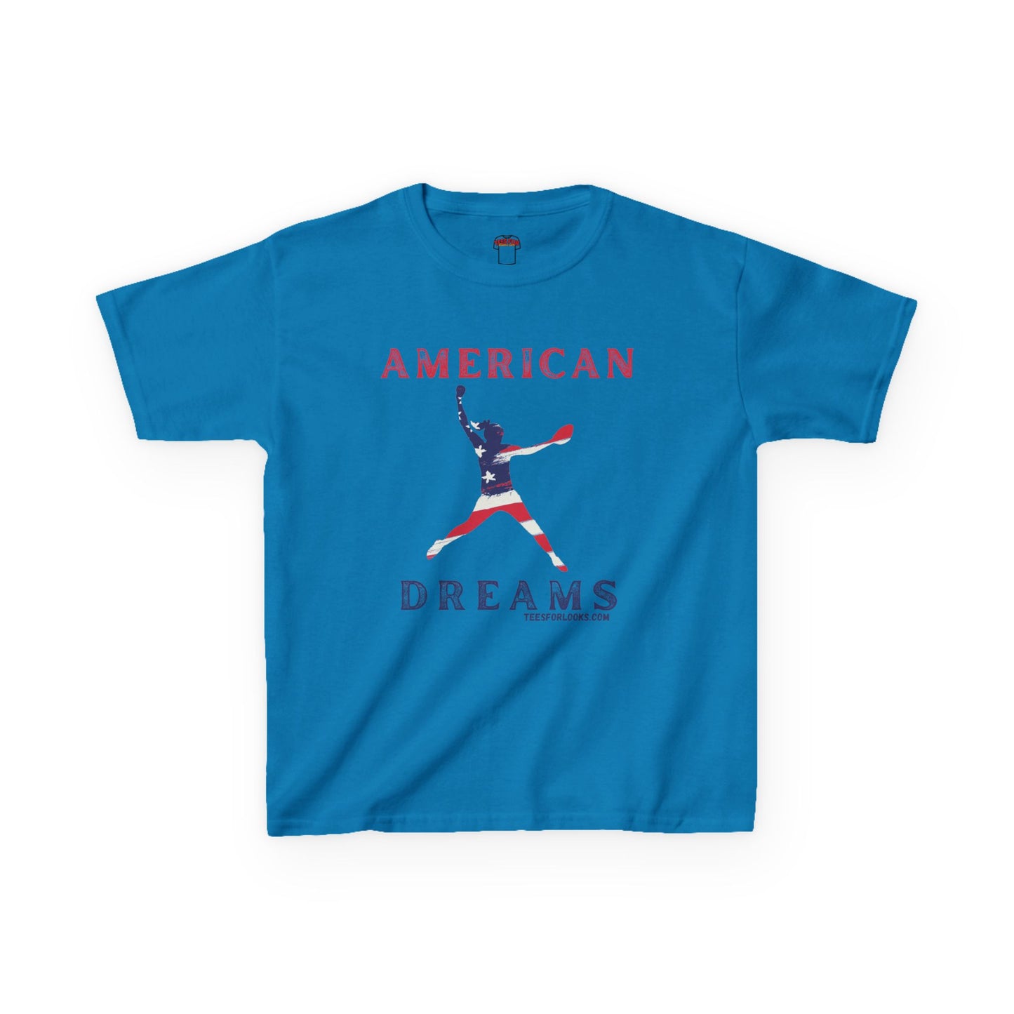 American Dreams Kids Heavy Cotton™ Tee - Patriotic Graphic Shirt for Celebrations