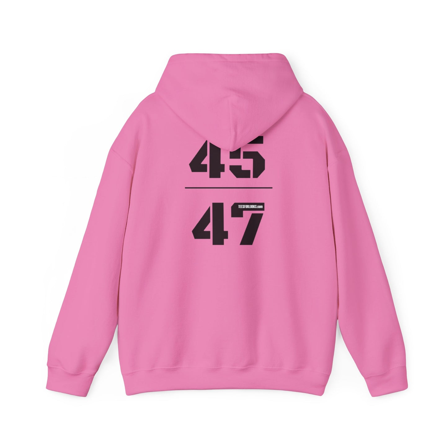 Unisex Hooded Sweatshirt with 45 & 47 Graphic - Cozy Casual Wear