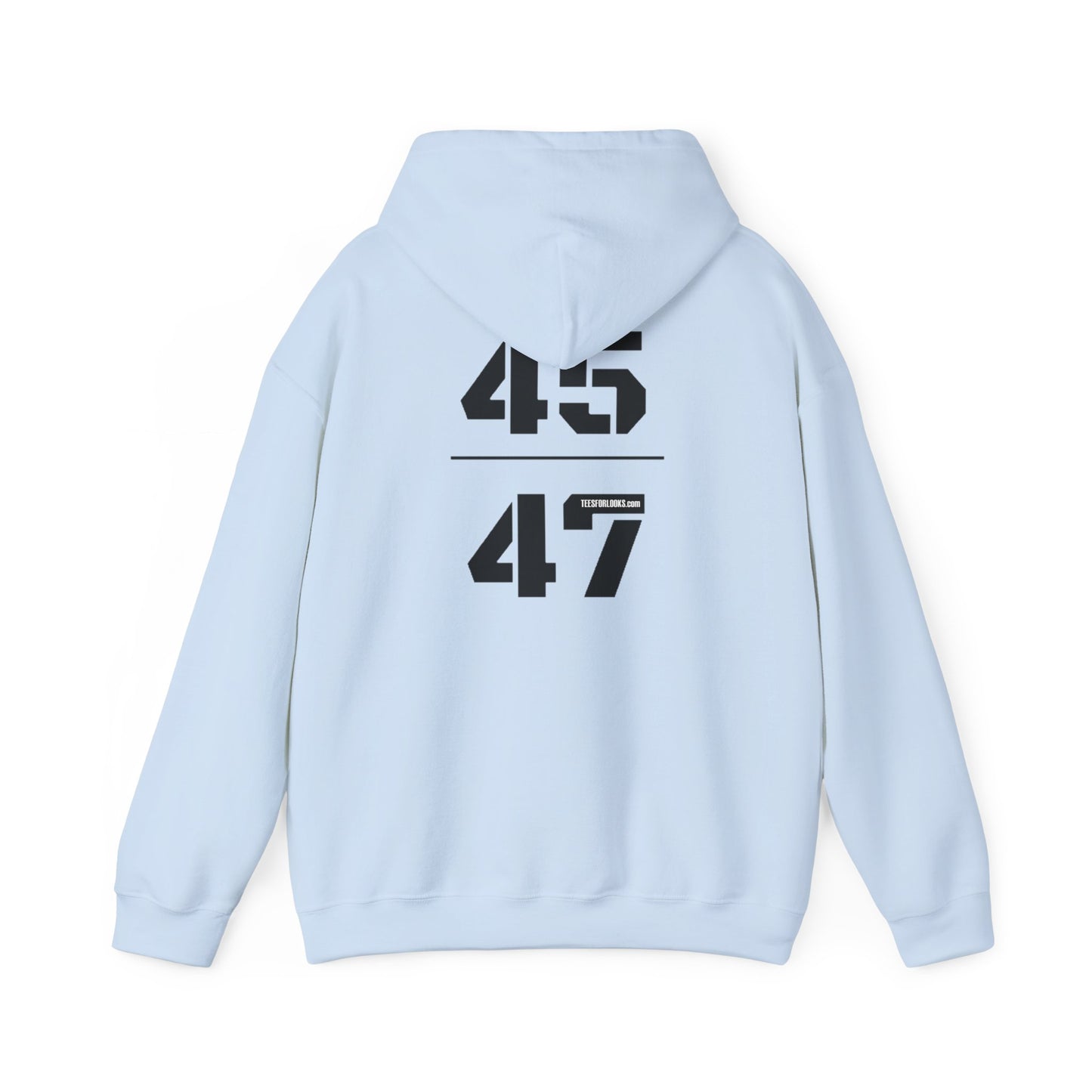 Unisex Hooded Sweatshirt with 45 & 47 Graphic - Cozy Casual Wear