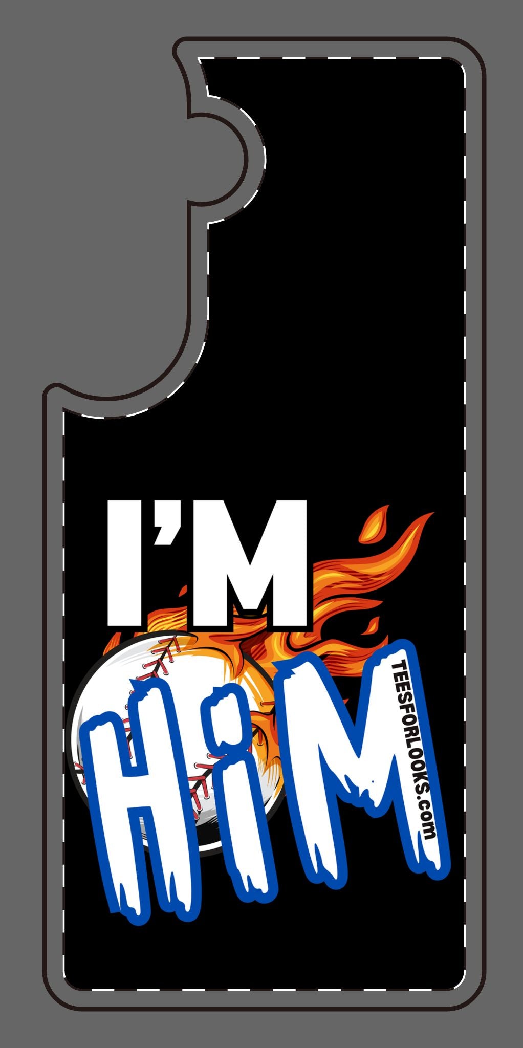 I'm Him Silicone Phone Case - Bold & Fun Design for Sports Lovers