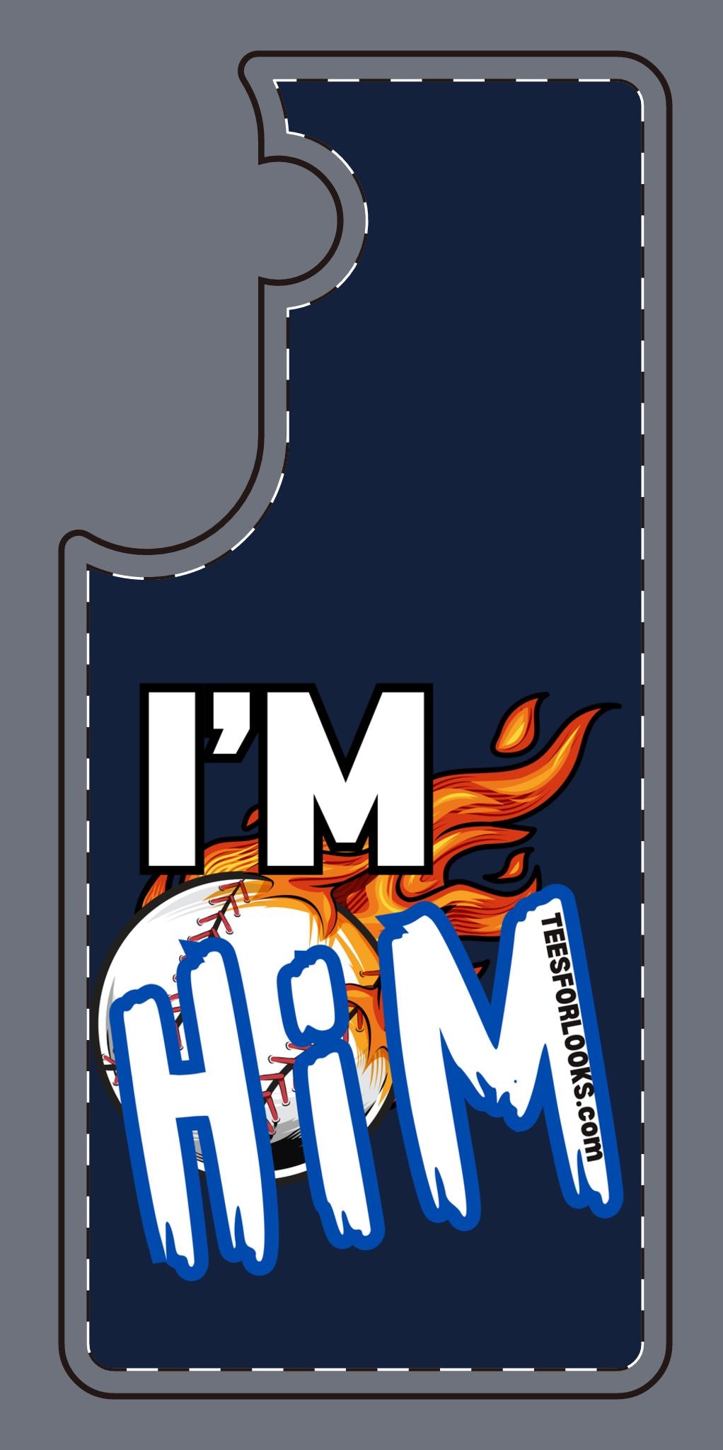 I'm Him Silicone Phone Case - Bold & Fun Design for Sports Lovers