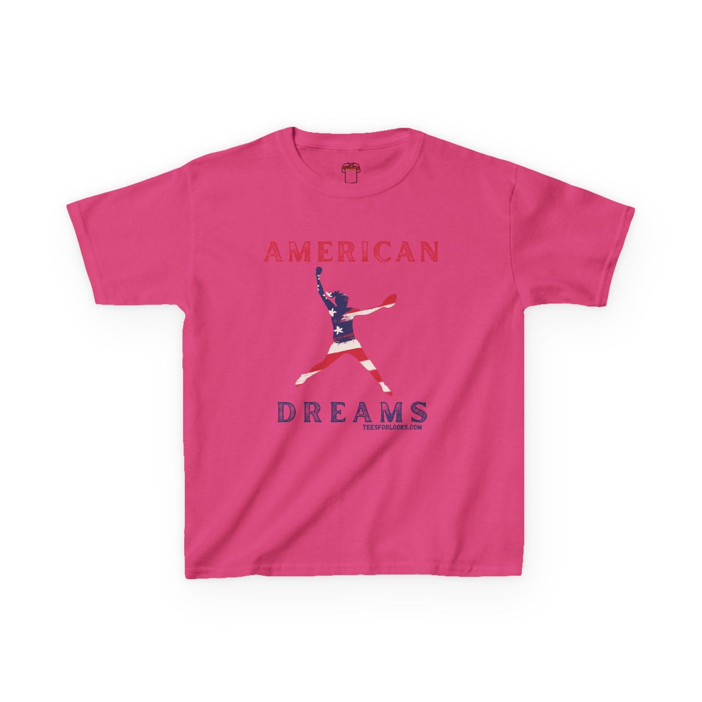 American Dreams Kids Heavy Cotton™ Tee - Patriotic Graphic Shirt for Celebrations