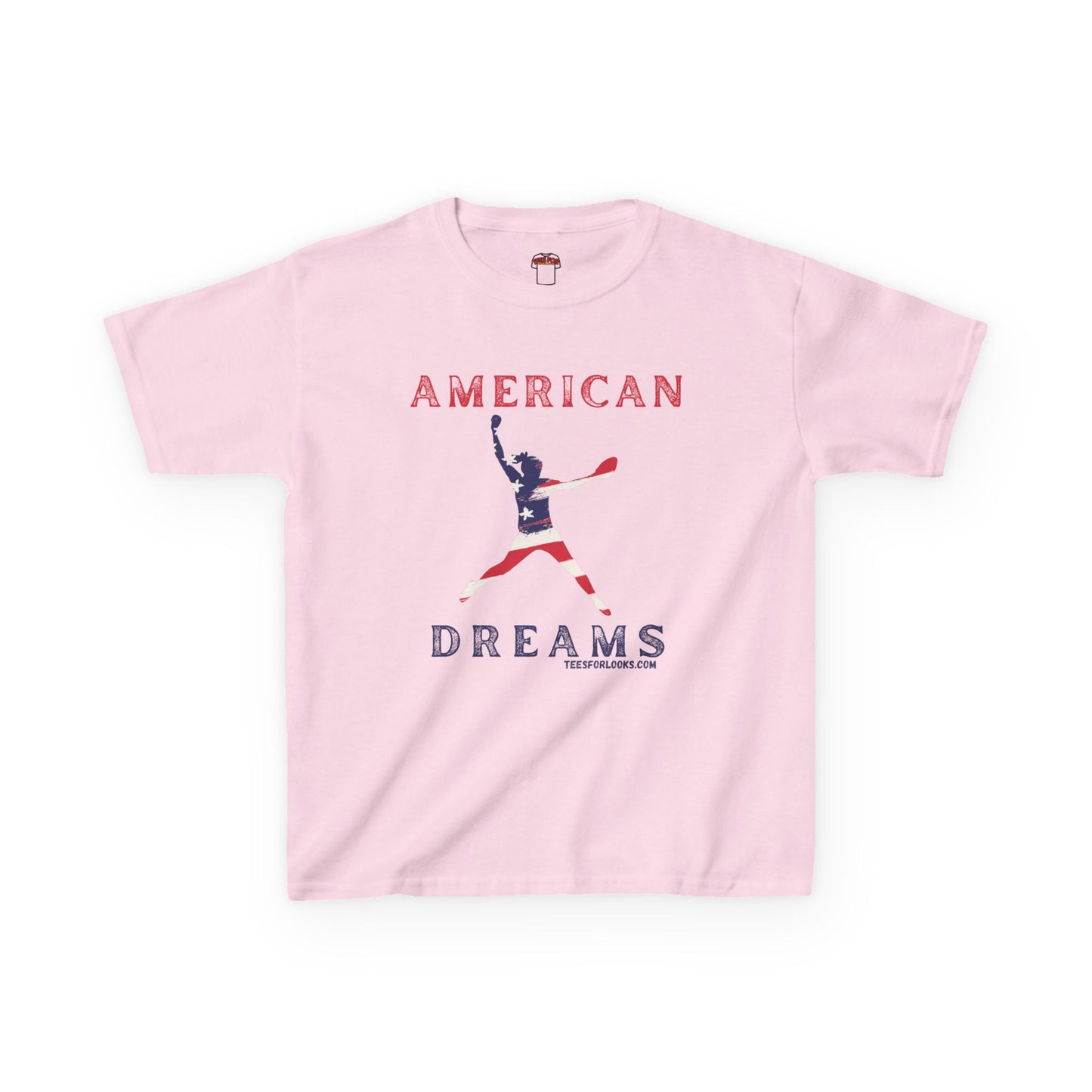 American Dreams Kids Heavy Cotton™ Tee - Patriotic Graphic Shirt for Celebrations