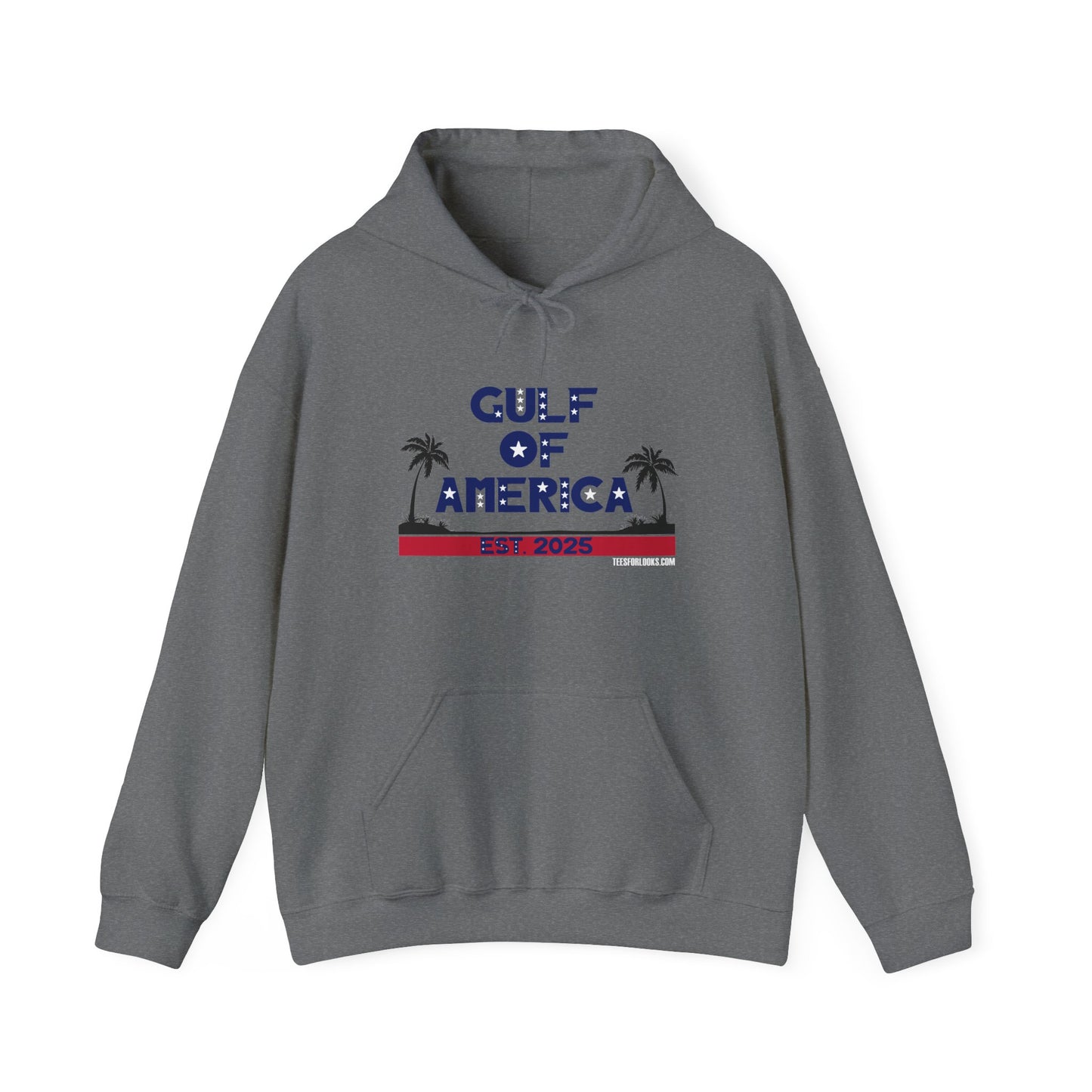 Cozy Gulf of America Hooded Sweatshirt - Perfect for Relaxing Days and Beach Vibes