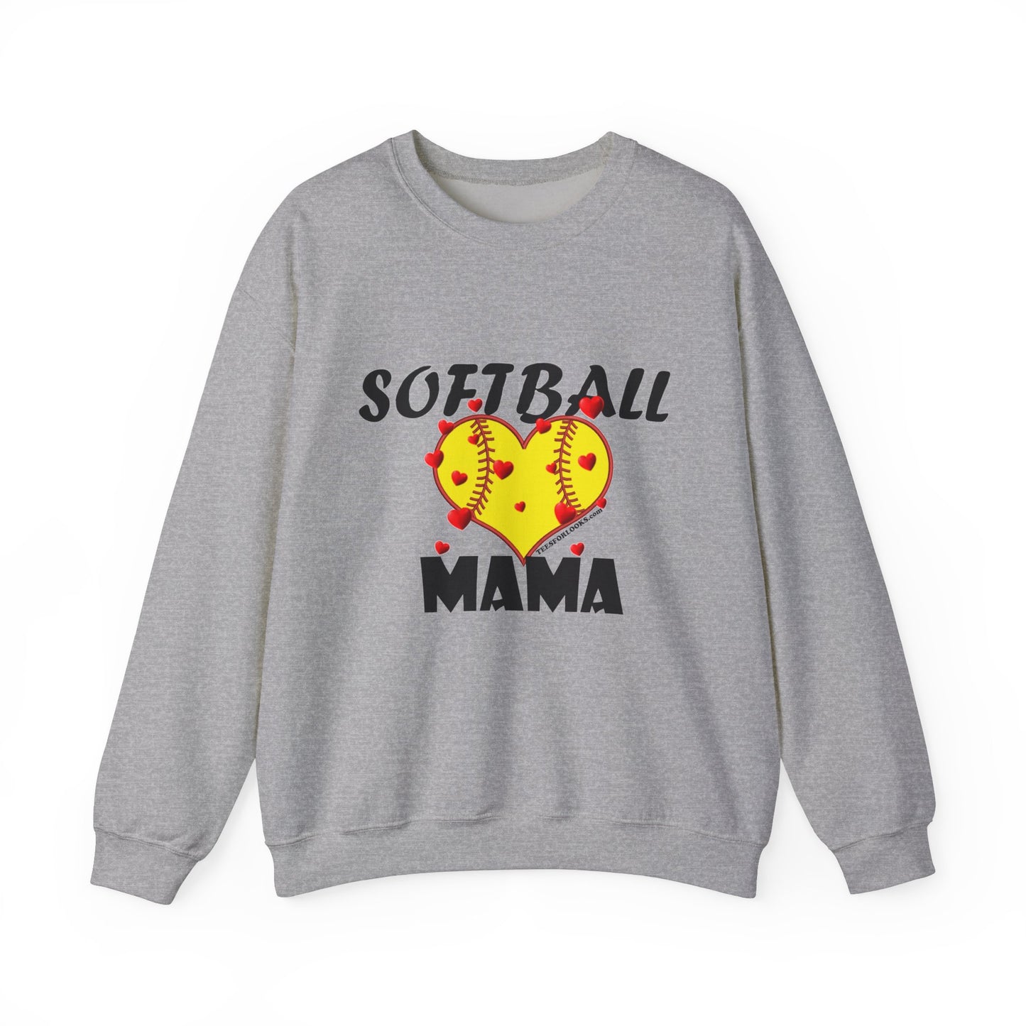 Softball Mama Sweatshirt for Moms - Unisex Heavy Blend™ Crewneck