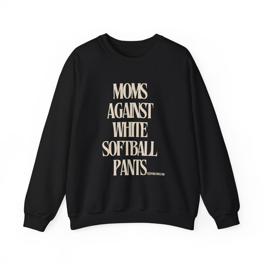 Moms Against White Sweatshirt - Unisex Heavy Blend™ Crewneck