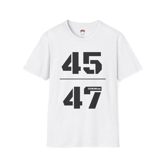 Unisex Softstyle T-Shirt - Sporty Number Design Tee for Casual Wear