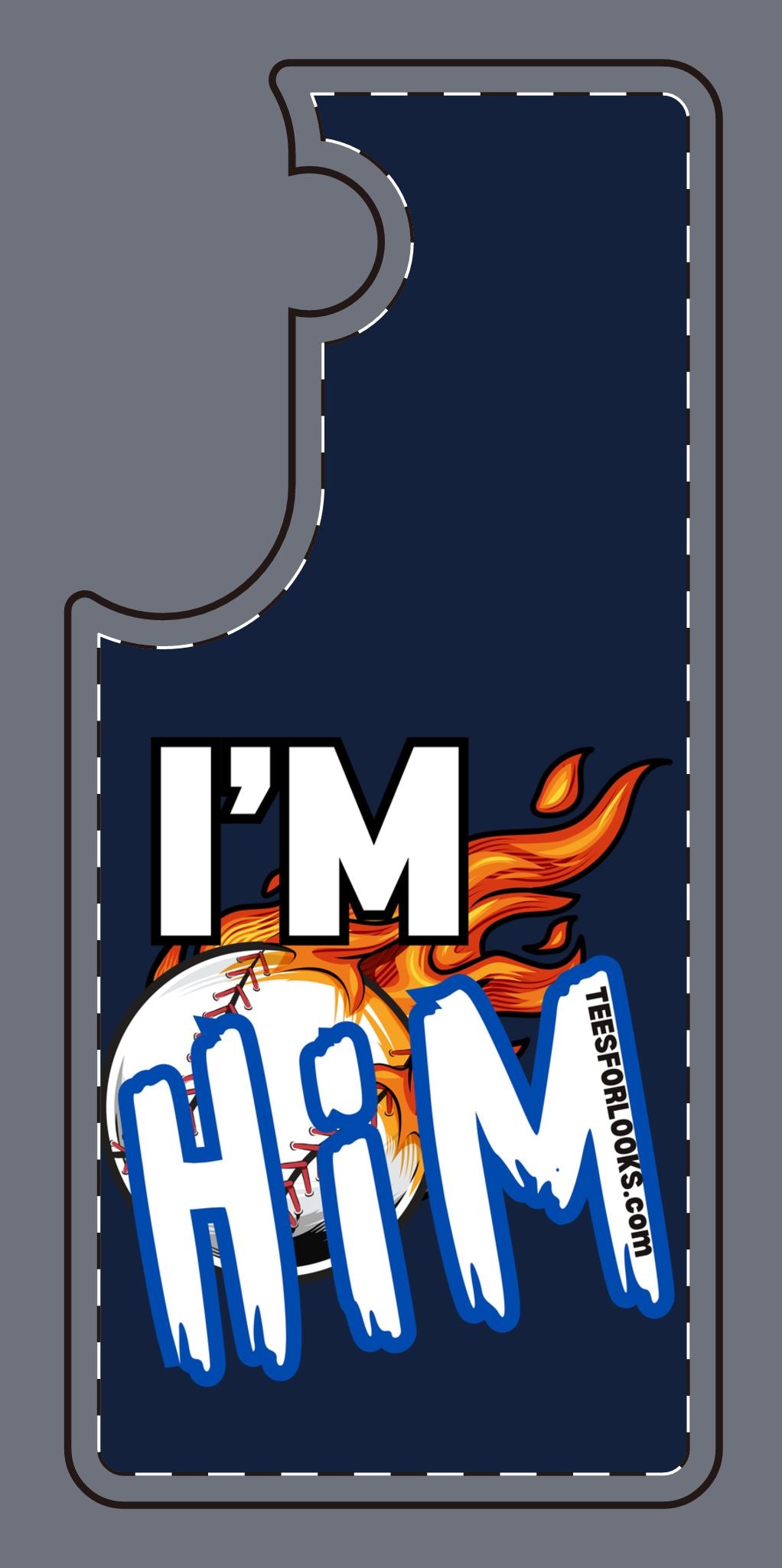 I'm Him Silicone Phone Case - Bold & Fun Design for Sports Lovers