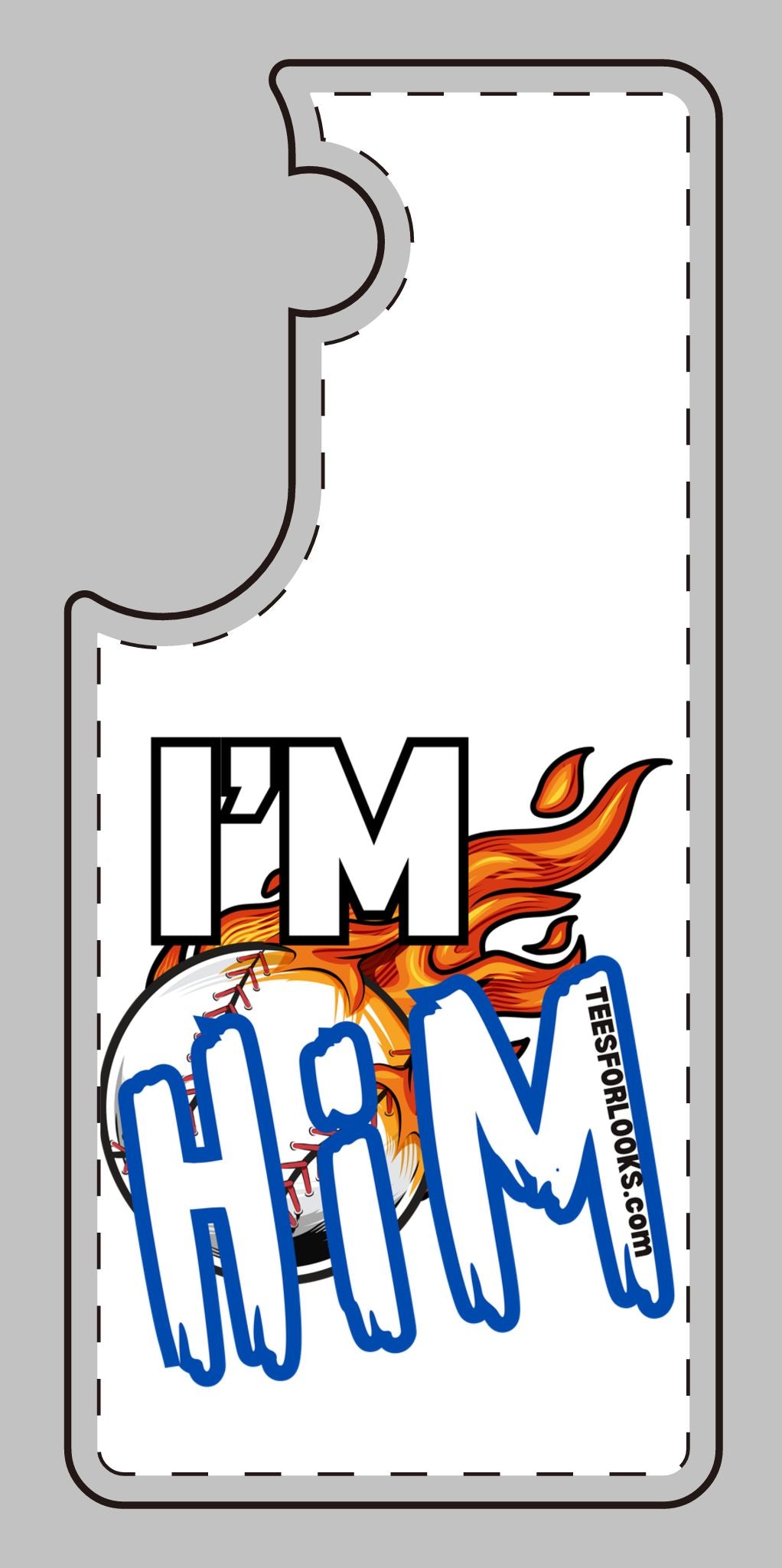 I'm Him Silicone Phone Case - Bold & Fun Design for Sports Lovers