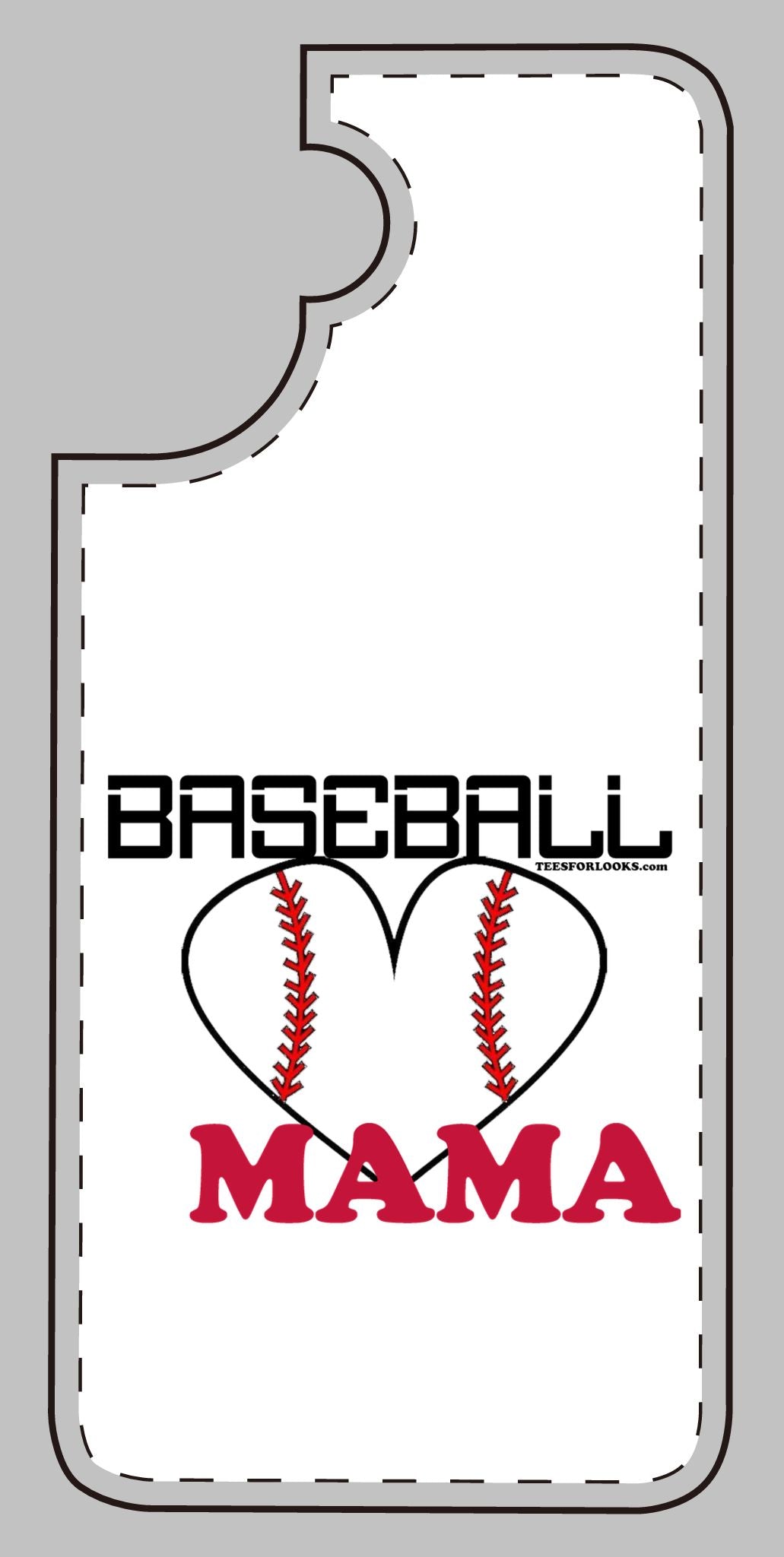 Baseball Mama Silicone Phone Case - Perfect Gift for Sports Moms