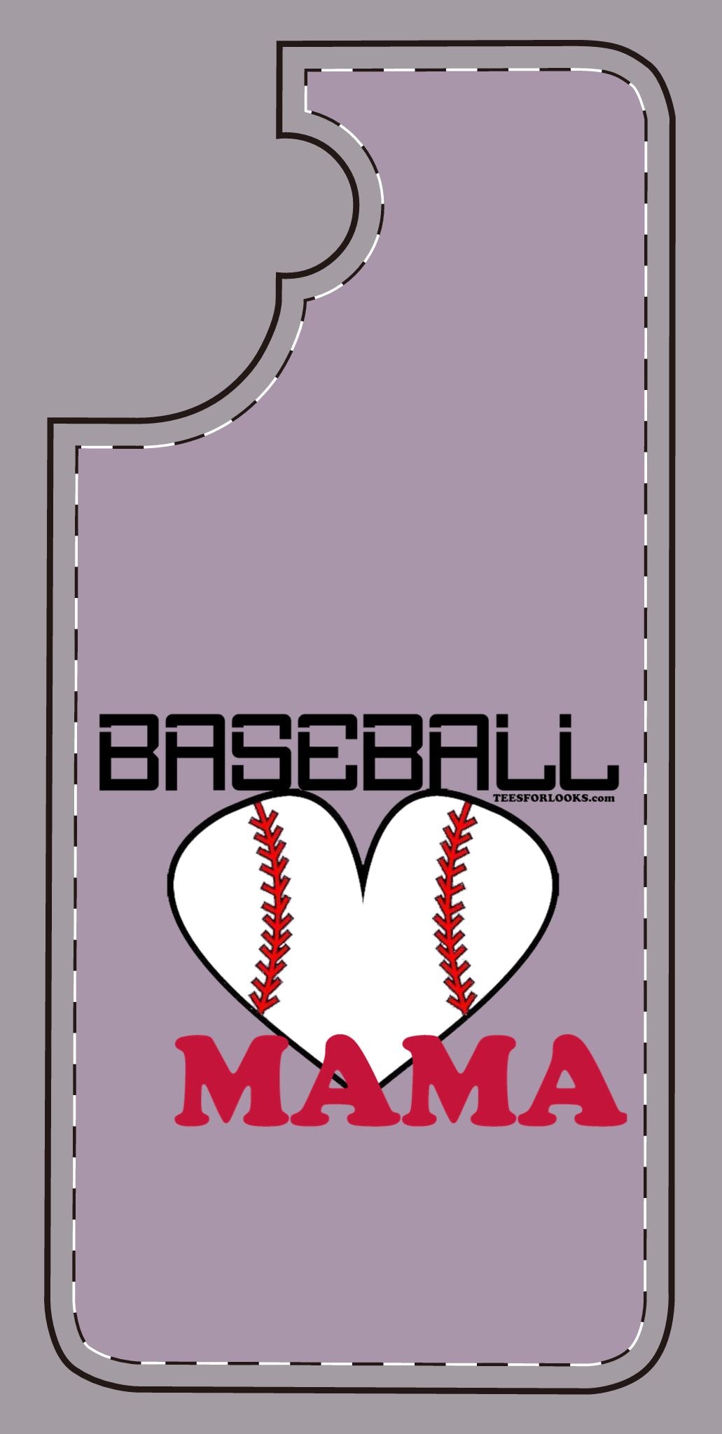 Baseball Mama Silicone Phone Case - Perfect Gift for Sports Moms