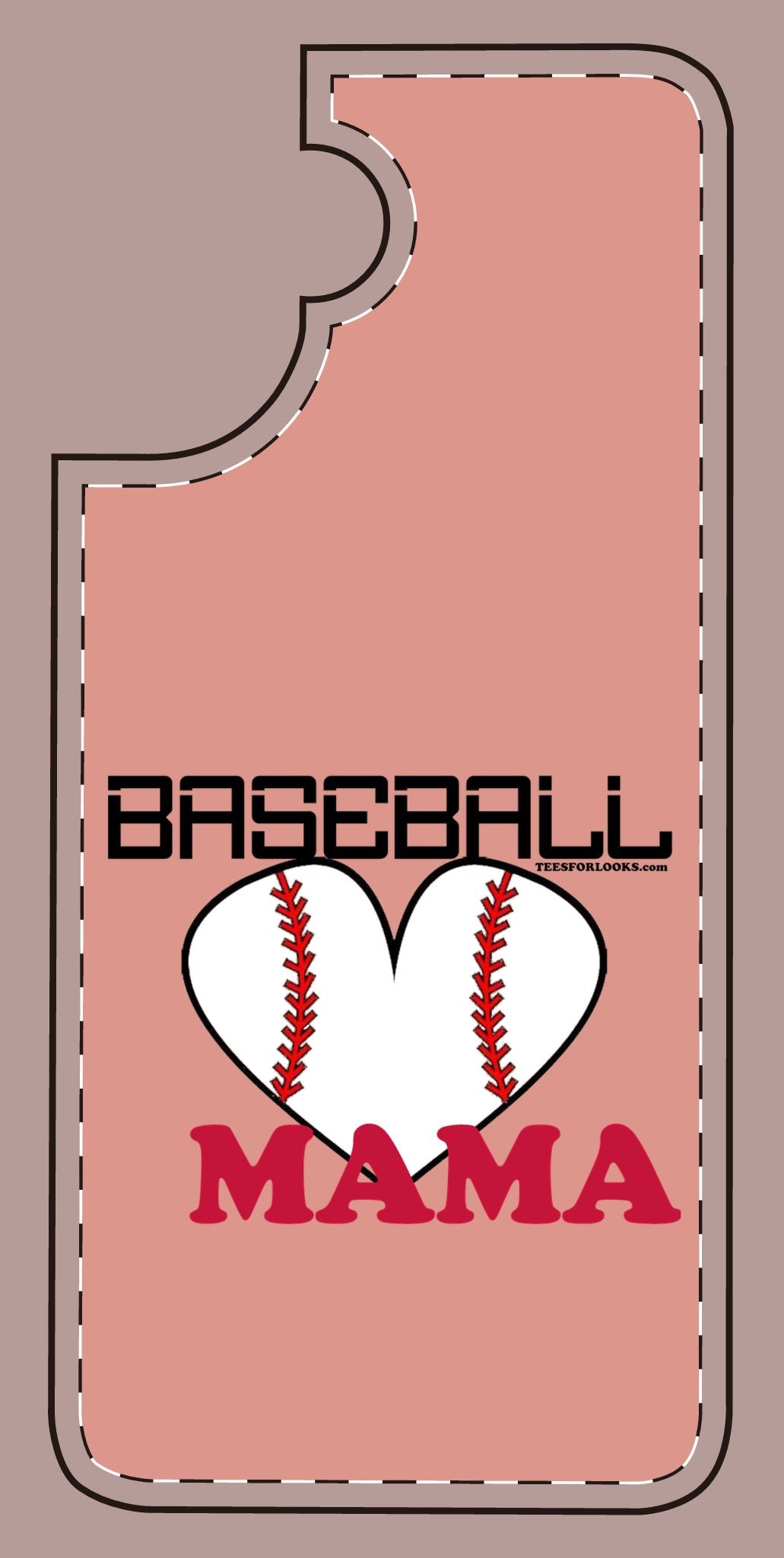 Baseball Mama Silicone Phone Case - Perfect Gift for Sports Moms