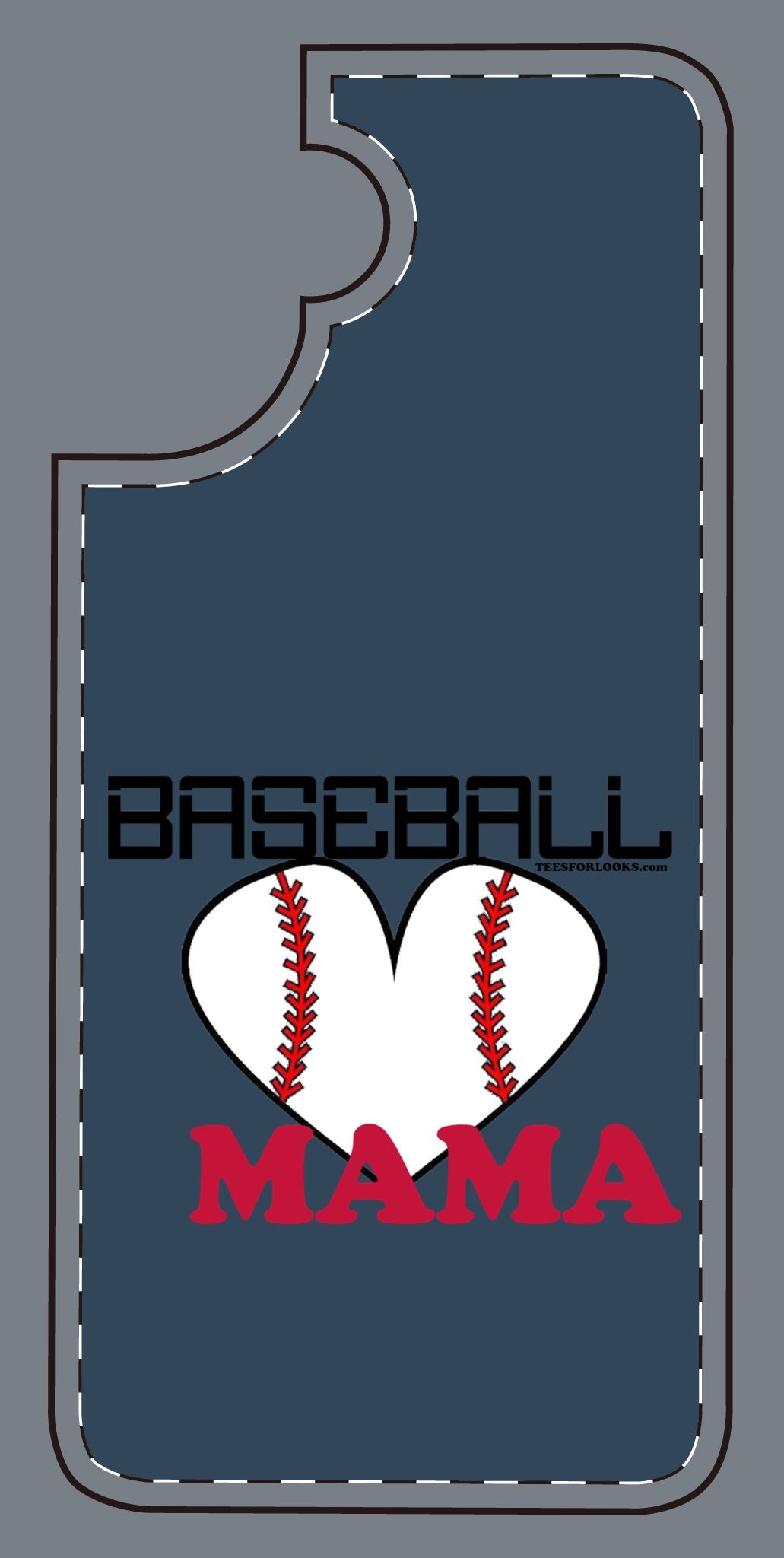 Baseball Mama Silicone Phone Case - Perfect Gift for Sports Moms