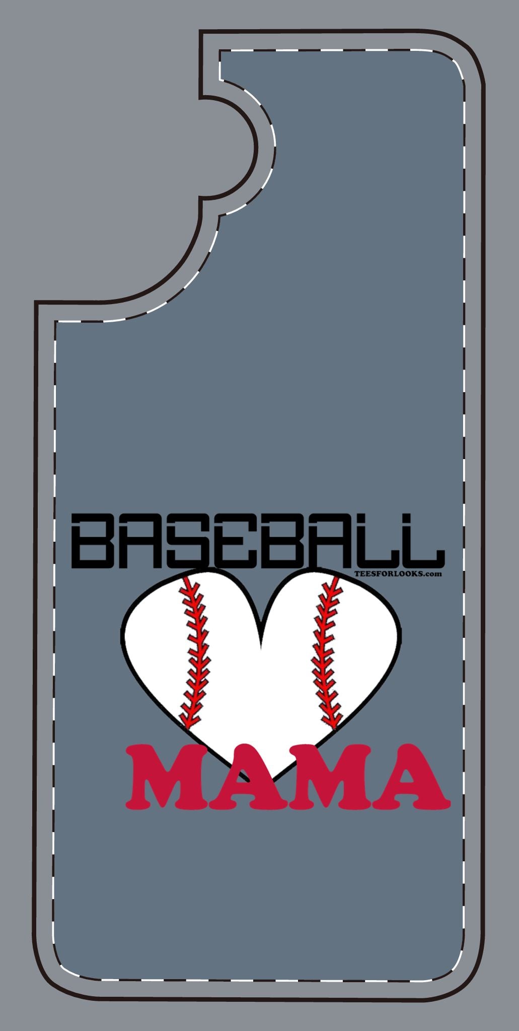 Baseball Mama Silicone Phone Case - Perfect Gift for Sports Moms