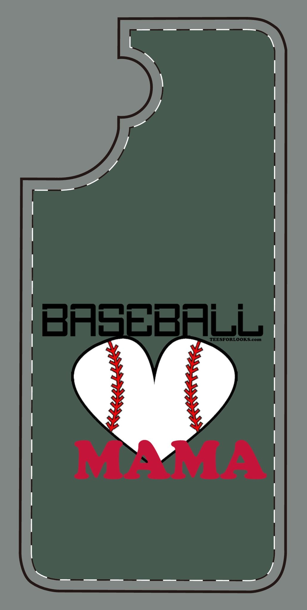 Baseball Mama Silicone Phone Case - Perfect Gift for Sports Moms