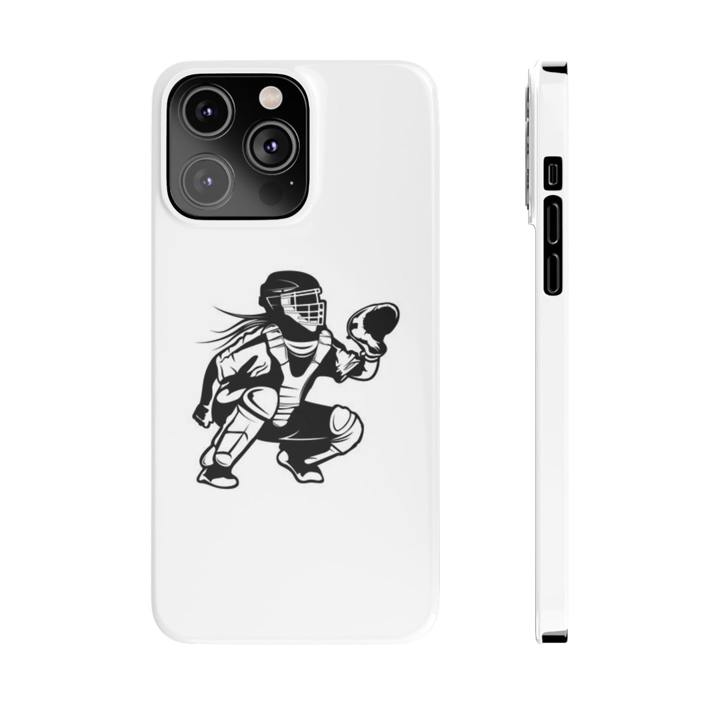 Catcher's Gear Slim Phone Case - Durable & Stylish for Baseball Fans