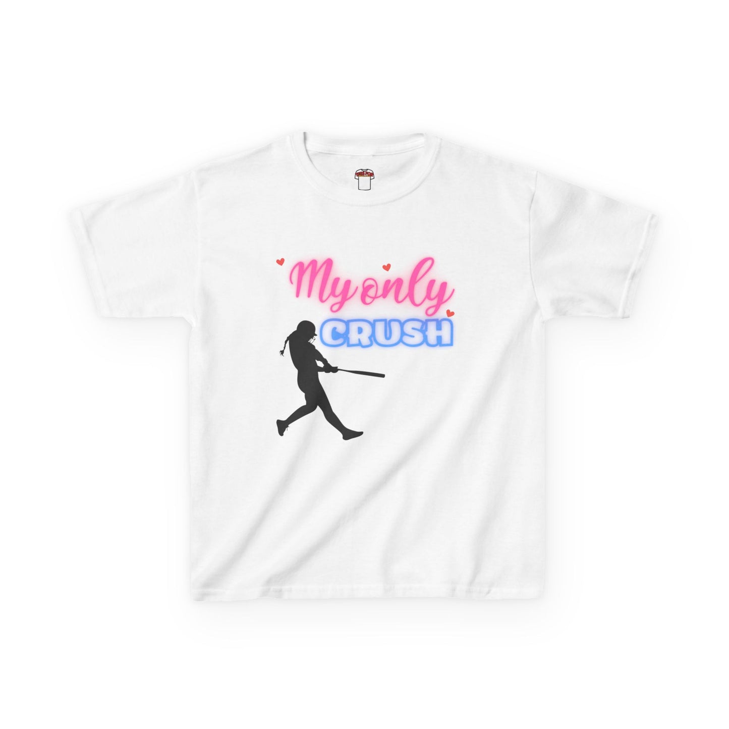 Kids Baseball Lover Tee - "My Only Crush" Design