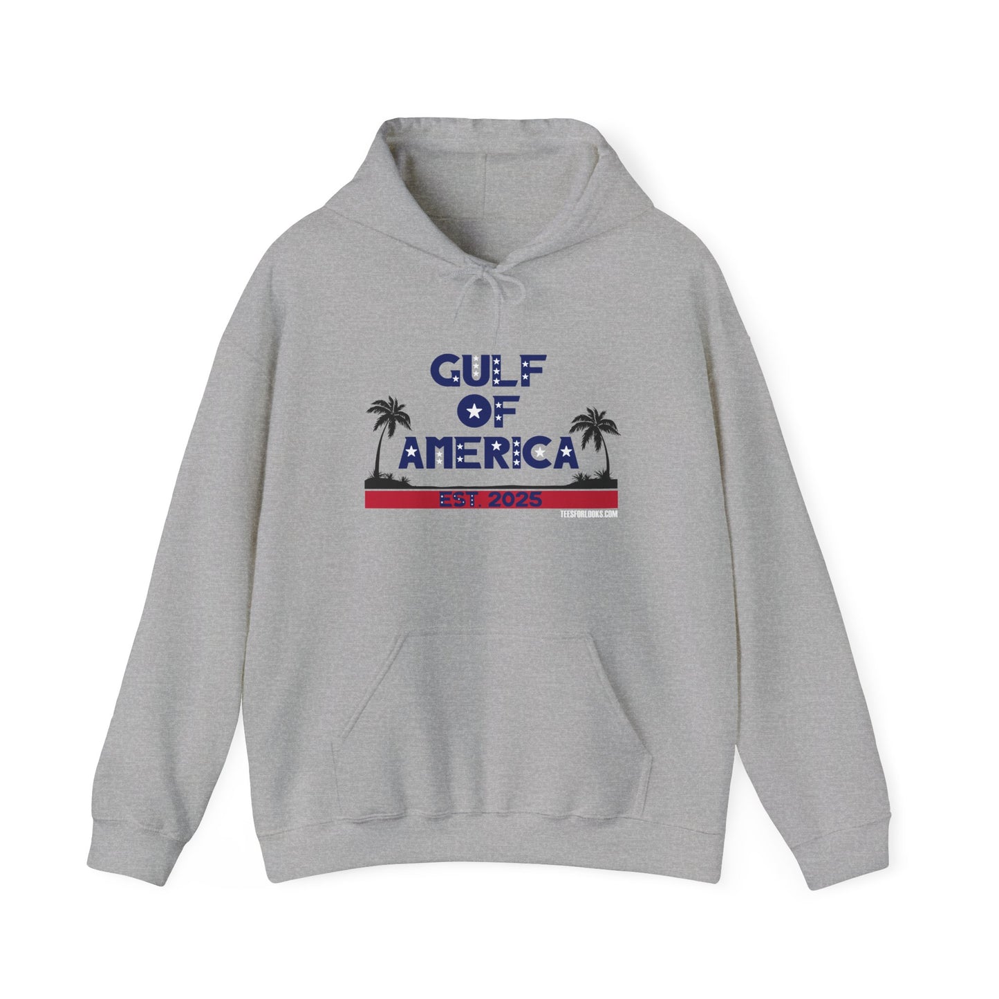 Cozy Gulf of America Hooded Sweatshirt - Perfect for Relaxing Days and Beach Vibes