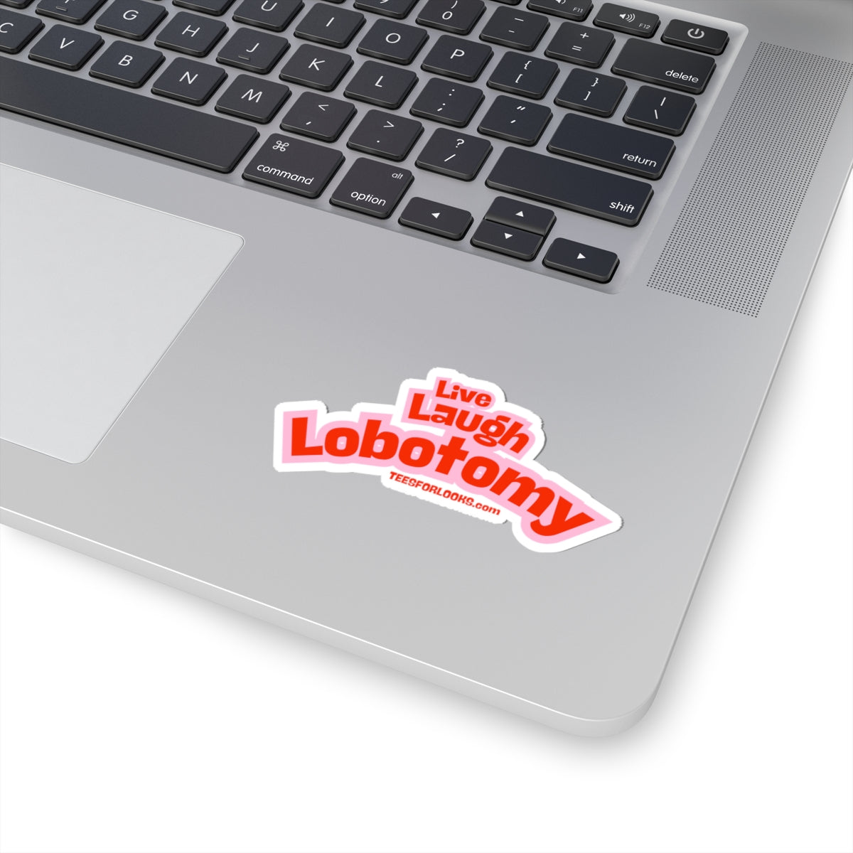 Humorous Kiss-Cut Stickers - 'Live Laugh Lobotomy' Design for Fun Gifts and Decor