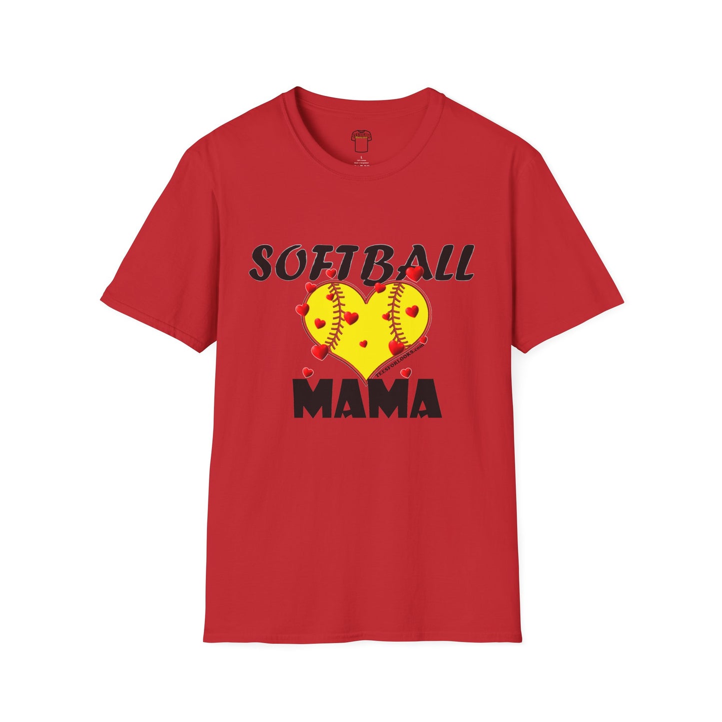 Softball Mama Love T-Shirt | Perfect Gift for Sporty Moms