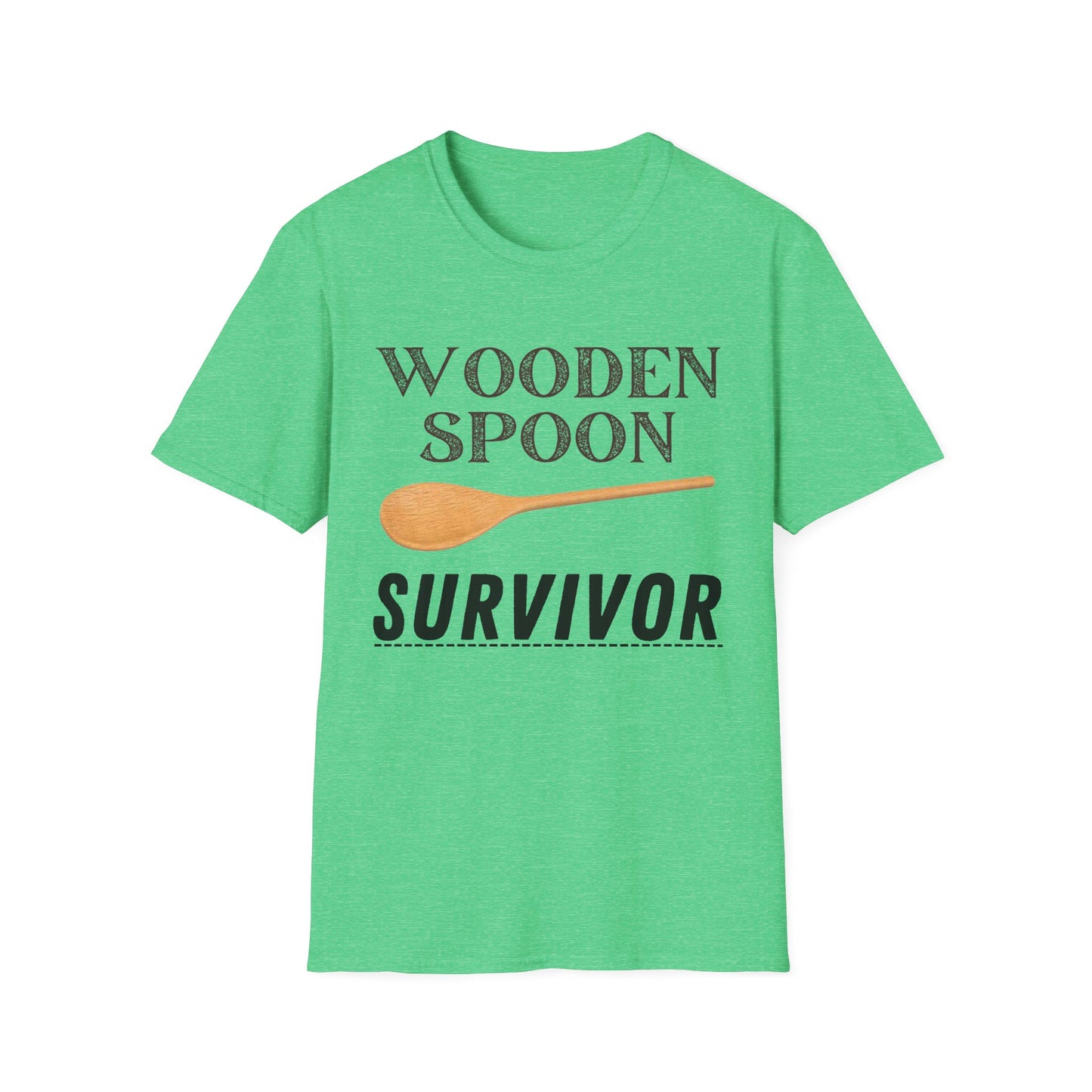 Wooden Spoon Survivor Unisex Softstyle T-Shirt - Fun Cooking Gift for Foodies