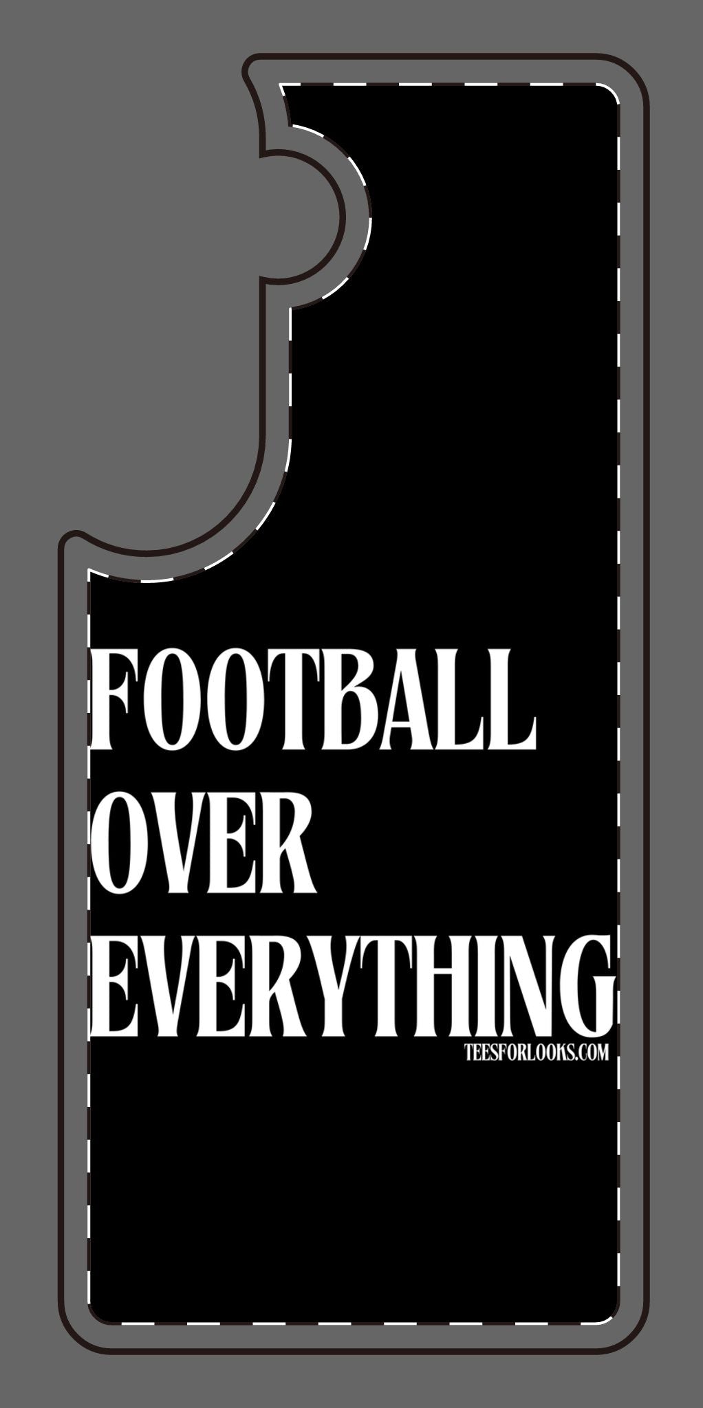 Football Over Everything Silicone Phone Case - Perfect for Sports Fans