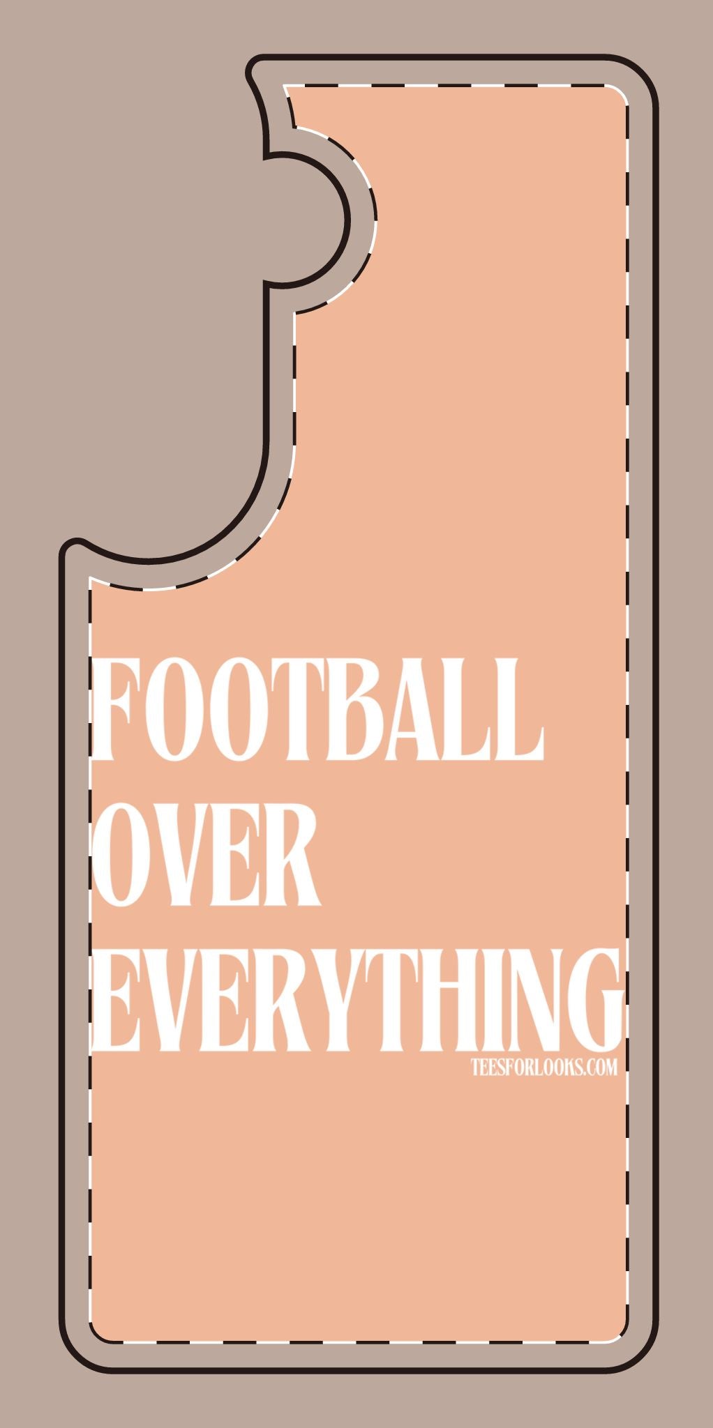 Football Over Everything Silicone Phone Case - Perfect for Sports Fans