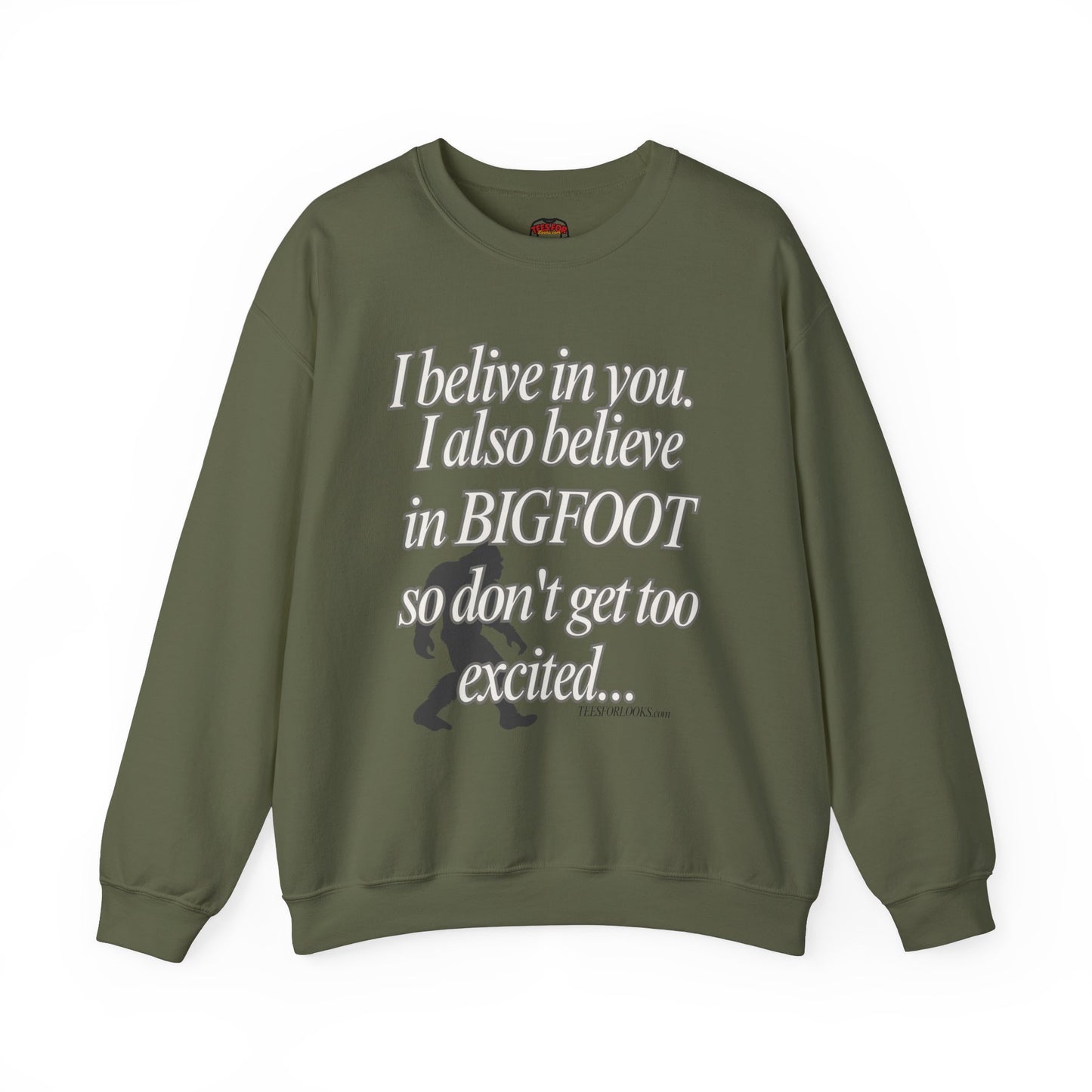 Funny Bigfoot Believer Unisex Crewneck Sweatshirt