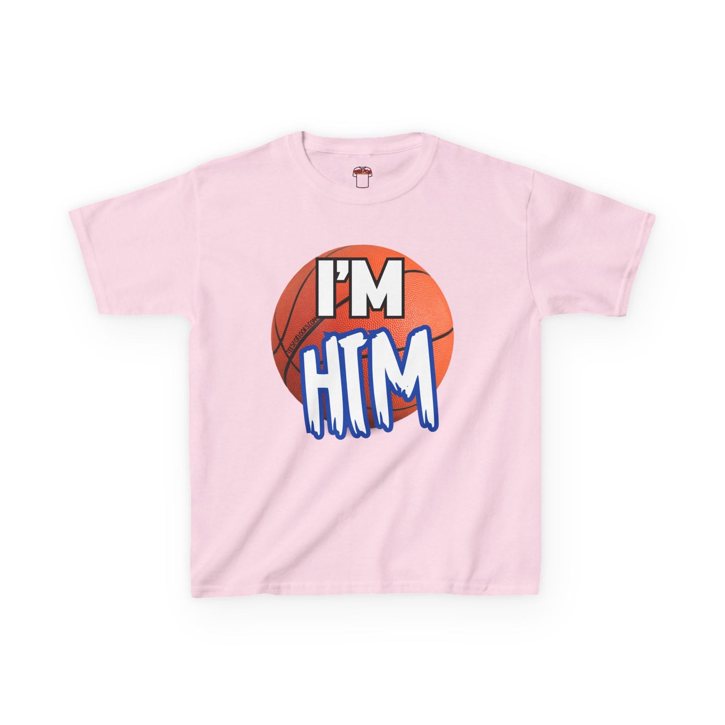 I'm HTM Kids Basketball Tee - Heavy Cotton T-Shirt for Young Athletes