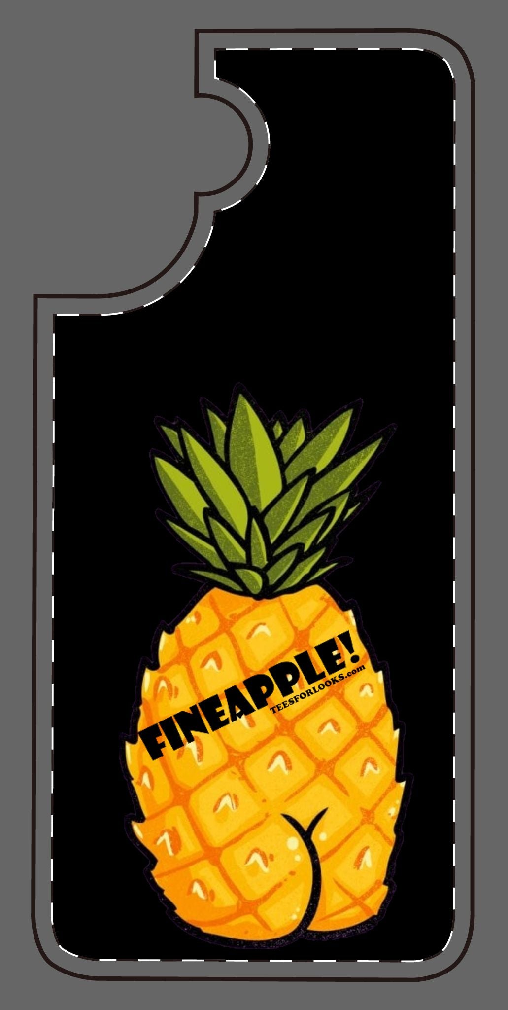 “Fineapple” Silicone Phone Case - Fun and Quirky Pineapple Design