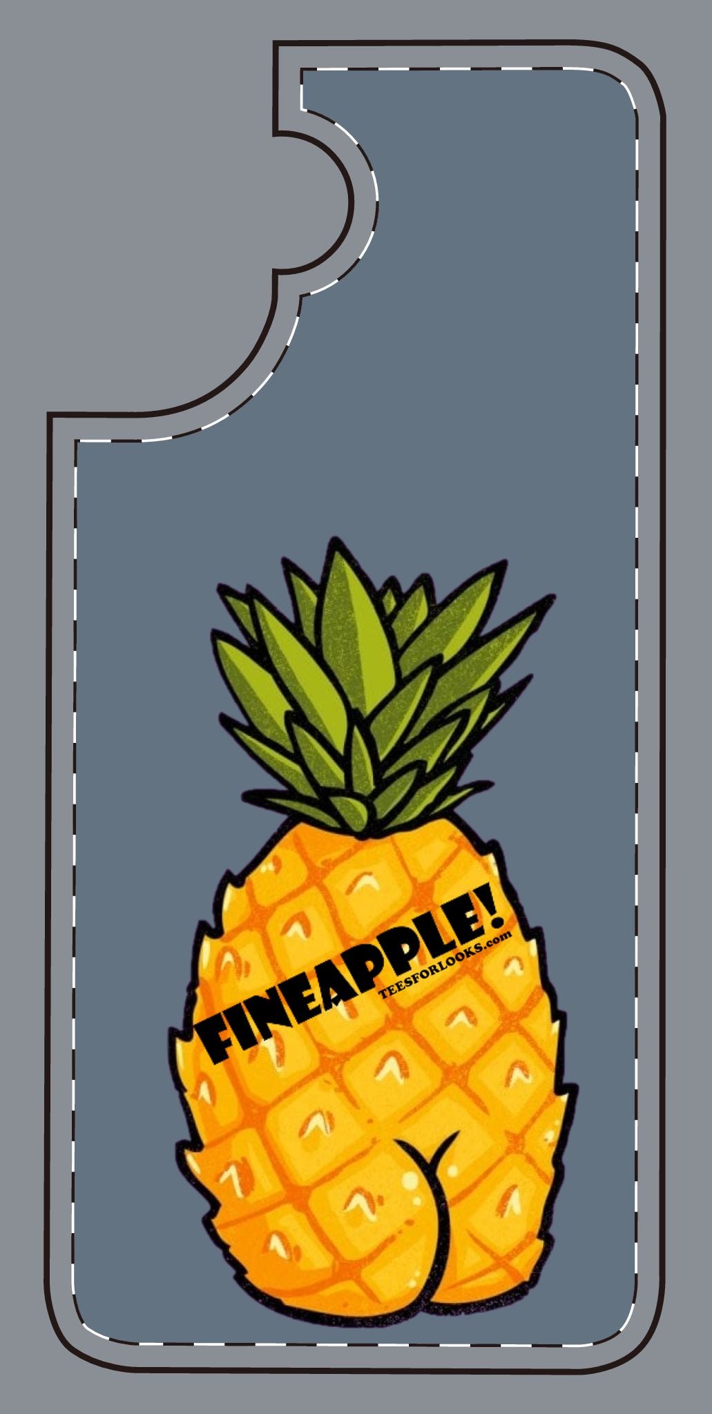 “Fineapple” Silicone Phone Case - Fun and Quirky Pineapple Design