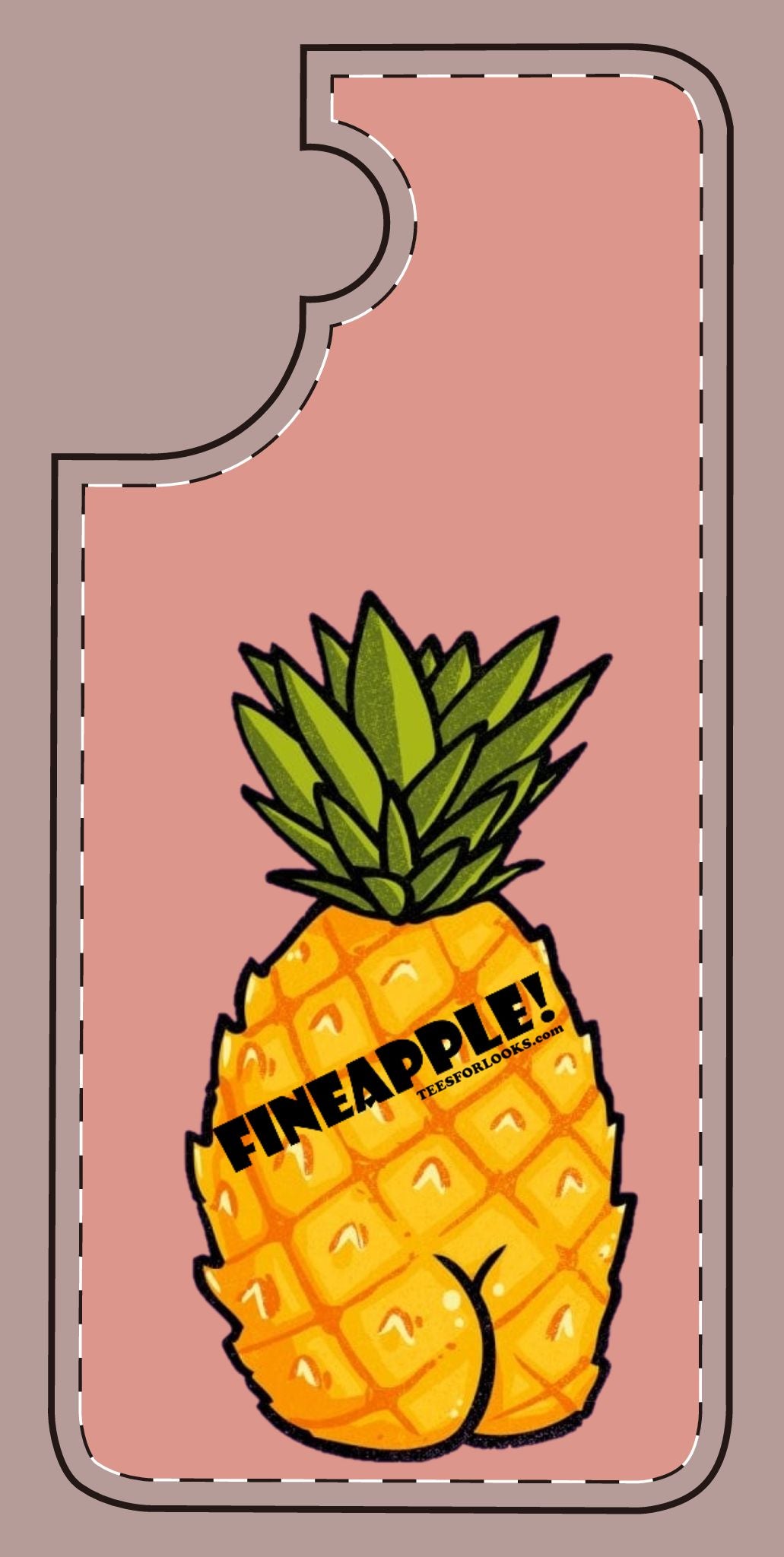 “Fineapple” Silicone Phone Case - Fun and Quirky Pineapple Design