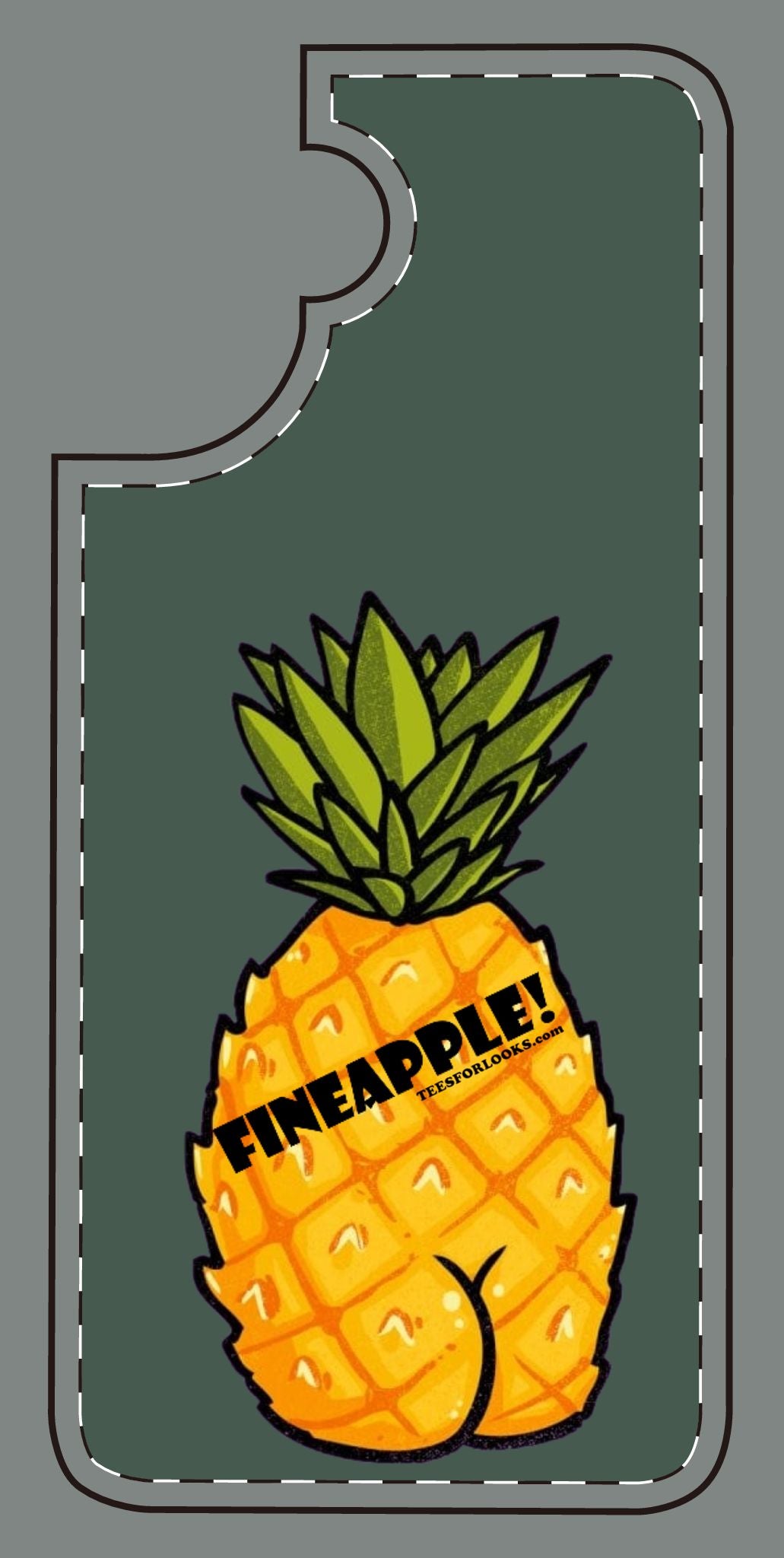 “Fineapple” Silicone Phone Case - Fun and Quirky Pineapple Design