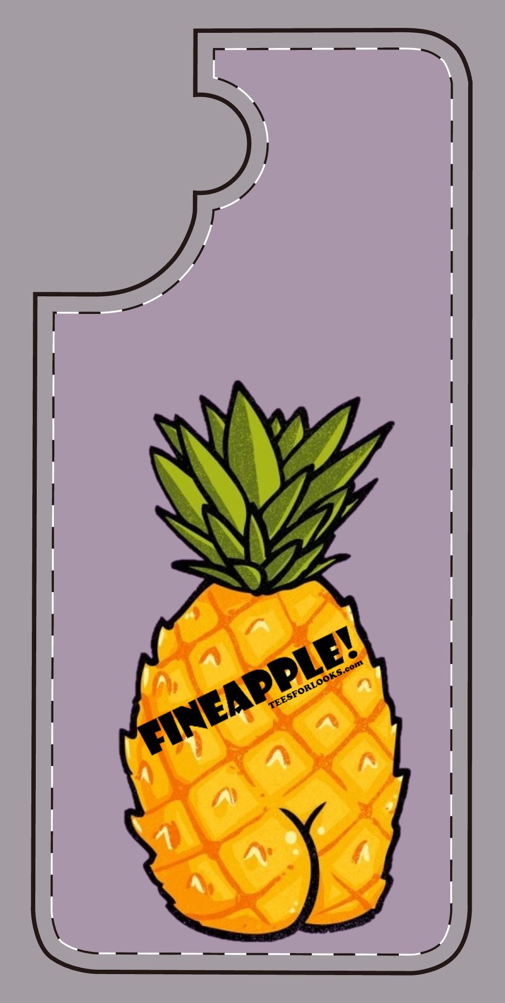 “Fineapple” Silicone Phone Case - Fun and Quirky Pineapple Design